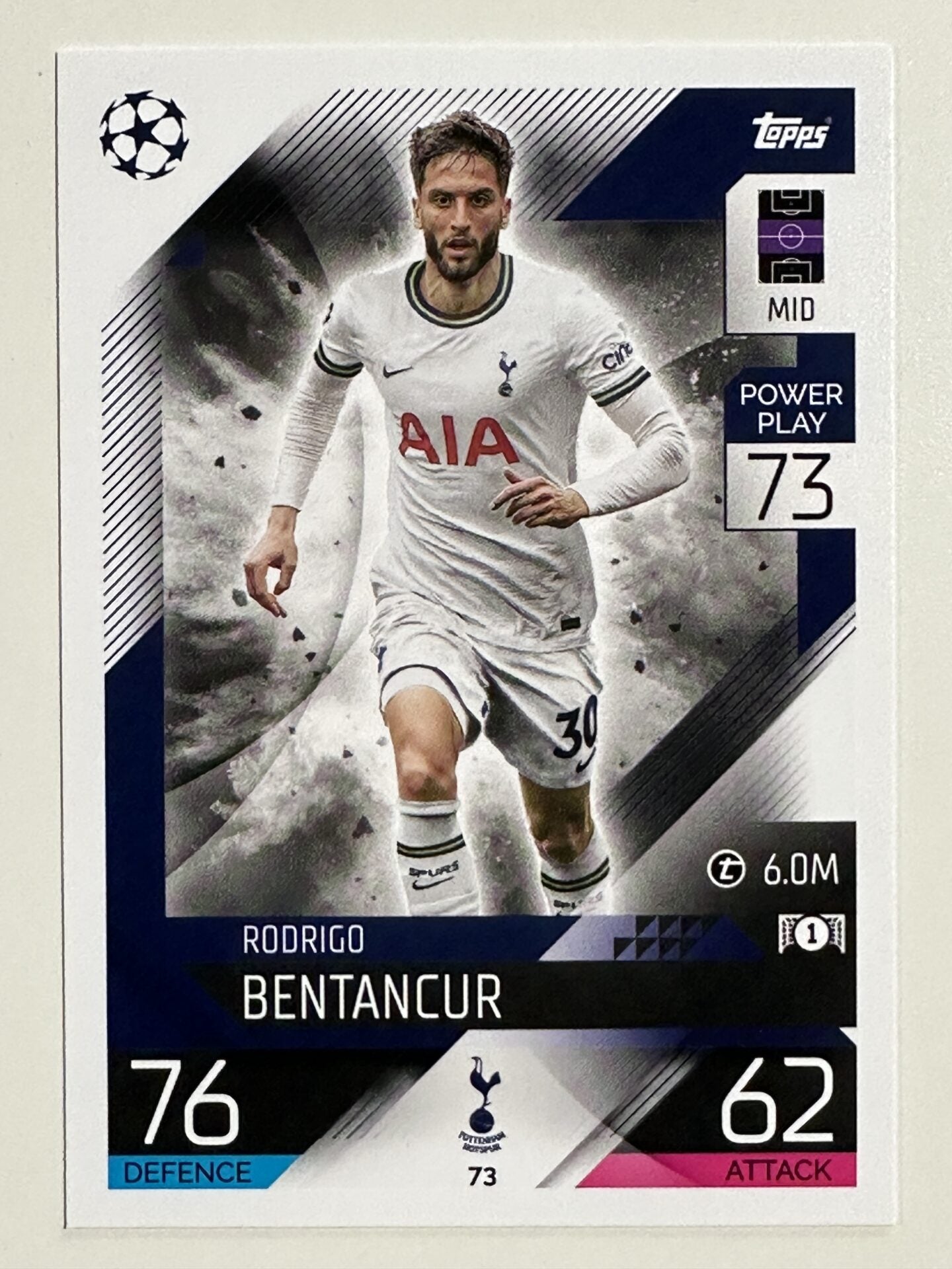 073. Rodrigo Bentancur (Tottenham Hotspur) – Topps Match Attax 2022:2023 card