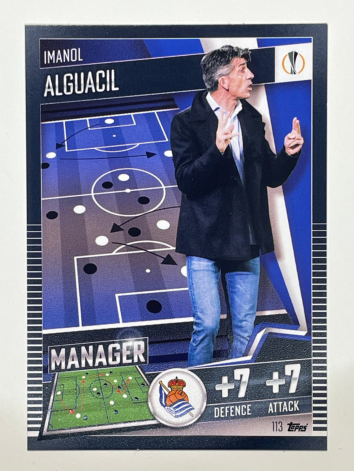 113. Imanol Alguacil (Real Sociedad) Football Card – Match Attax 101 2021 Card