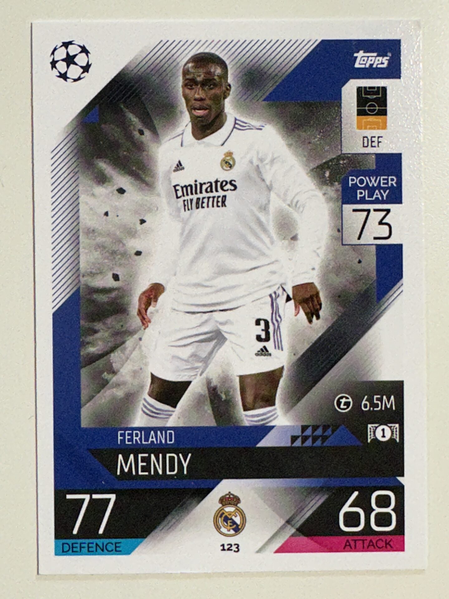 123. Ferland Mendy (Real Madrid CF) – Topps Match Attax 2022:2023 card