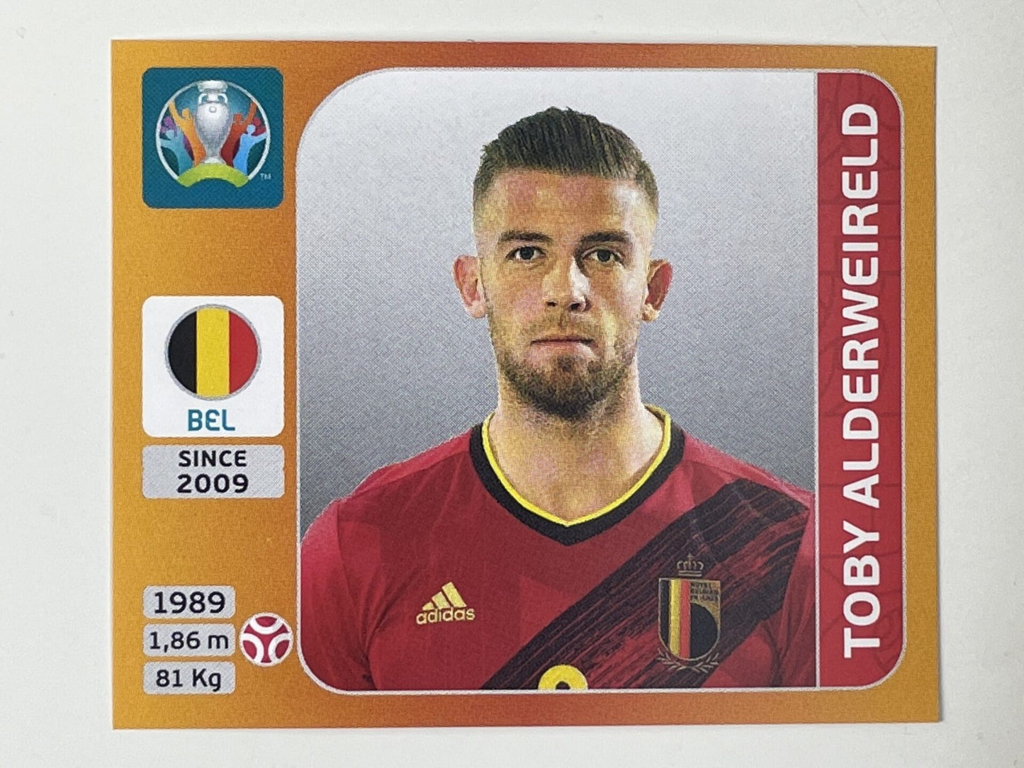 126. Toby Alderweireld (Belgium) – Euro 2020 Stickers