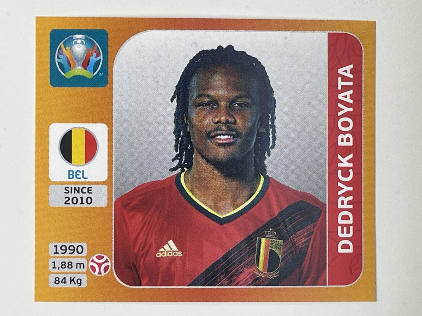 127. Dedryck Boyata (Belgium) – Euro 2020 Stickers