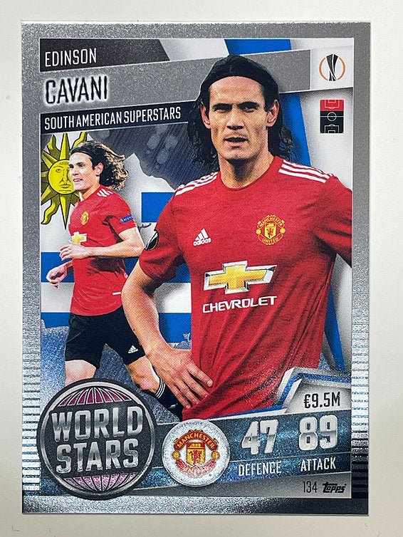 134. Edinson Cavani (Manchester United) Football Card – Match Attax 101 2021 Card