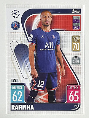 148.-Rafinha-Paris-Saint-Germain-Match-Attax-2021-22-Topps-Football-Card