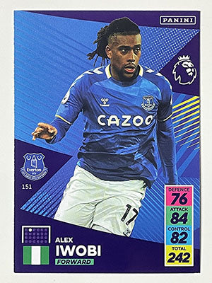 151 Alex Iwobi (Everton) Premier League Adrenalyn XL 2021/22