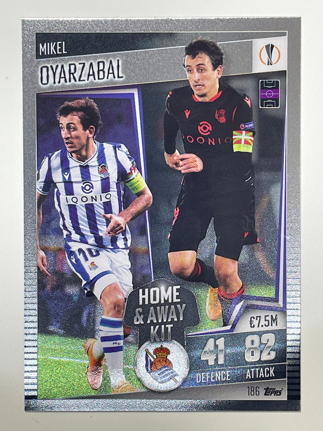186. Mikel Oyarzabal (Real Sociedad) Football Card – Match Attax 101 2021 Card