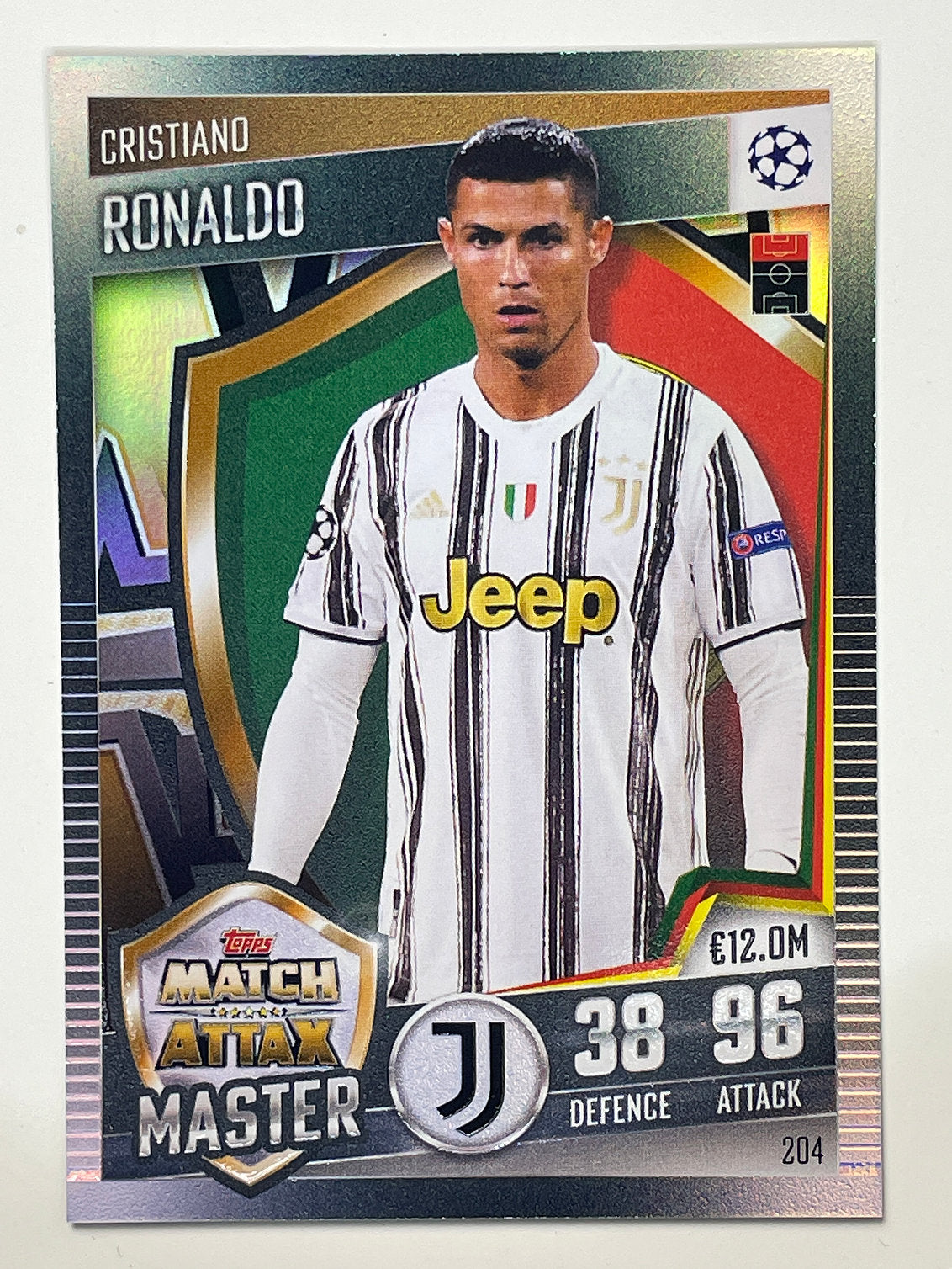 204. Cristiano Ronaldo (Juventus) Football Card – Match Attax 101 2021 Card