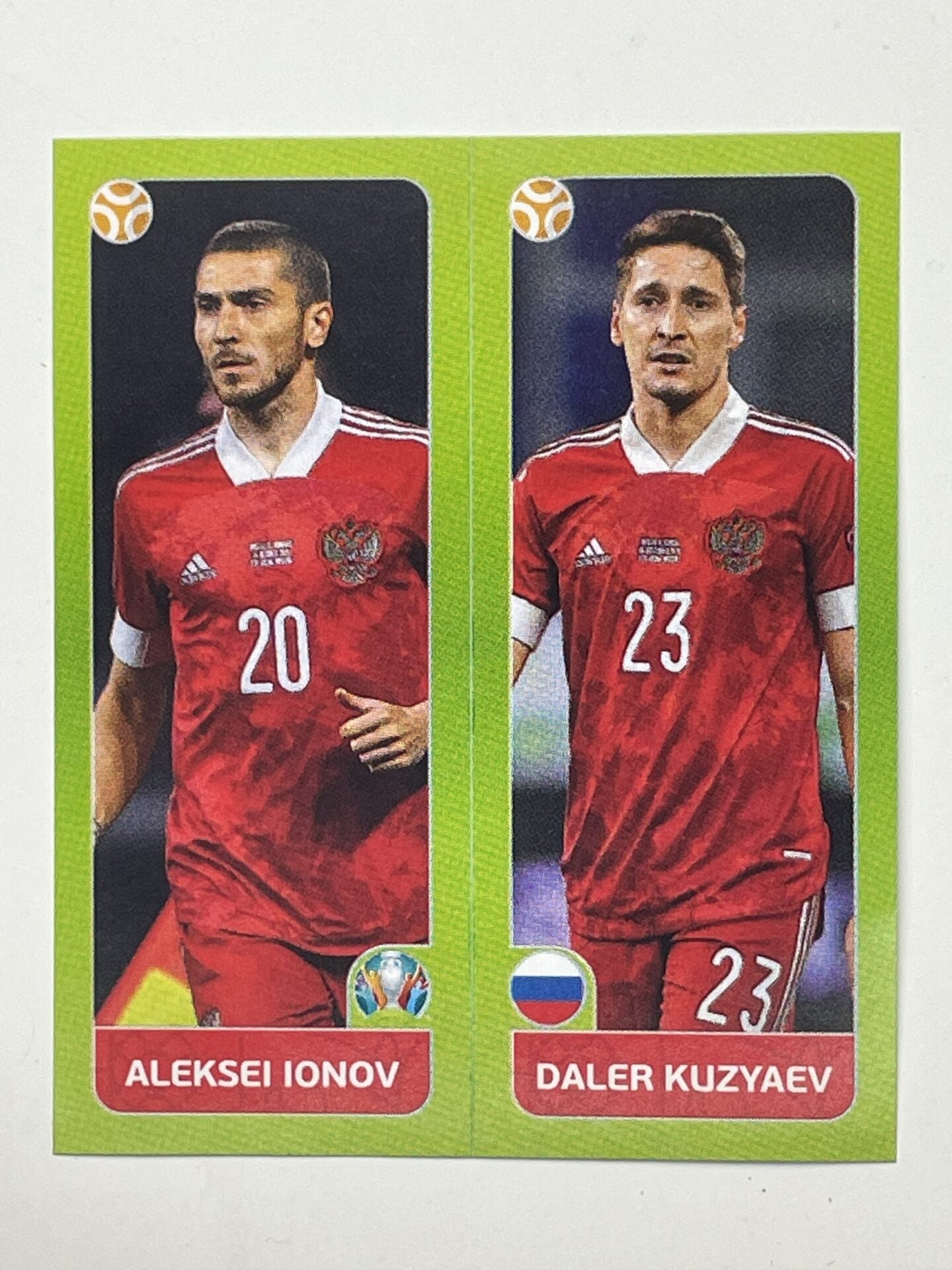 206a:b. Aleksei Ionov & Daler Kuzyaev (Russia) – Euro 2020 Stickers