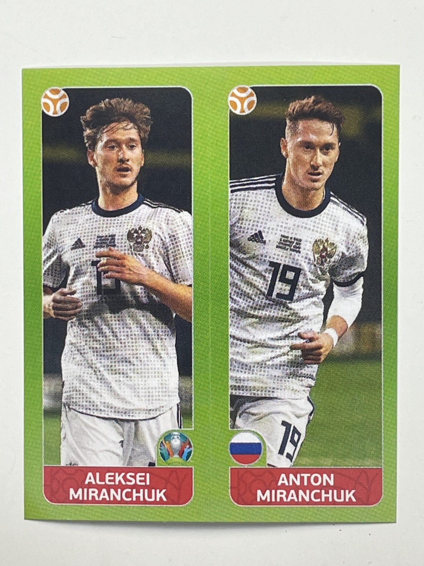 207a:b. Aleksei Miranchuk & Anton Miranchuk (Russia) – Euro 2020 Stickers