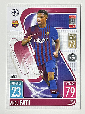 222.-Ansu-Fati-FC-Barcelona-Match-Attax-2021-22-Topps-Football-Card