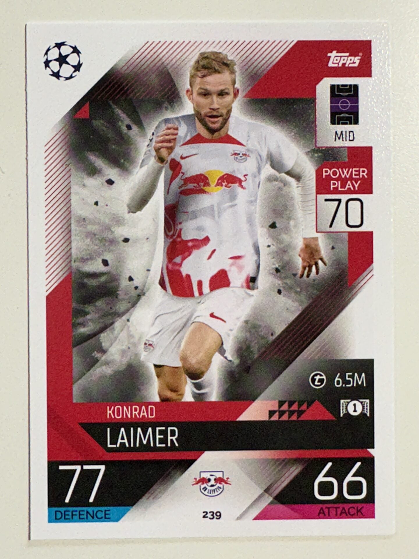 239. Konrad Laimer (RB Leipzig) – Topps Match Attax 2022:2023 card
