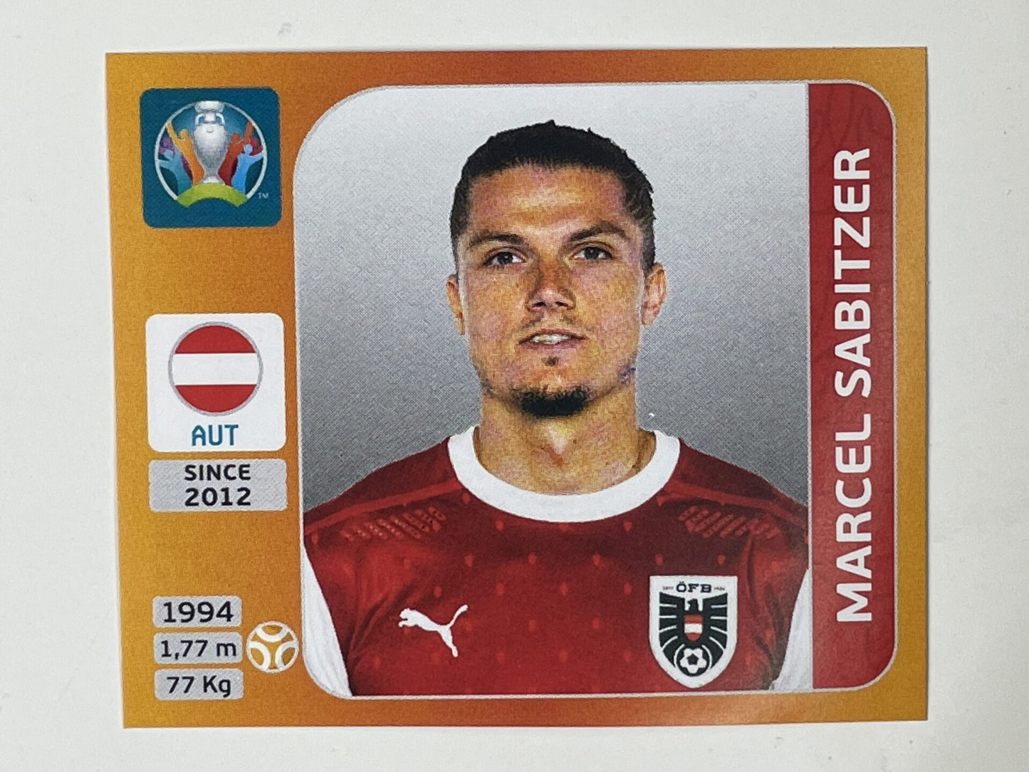 250. Marcel Sabitzer (Austria) – Euro 2020 Stickers