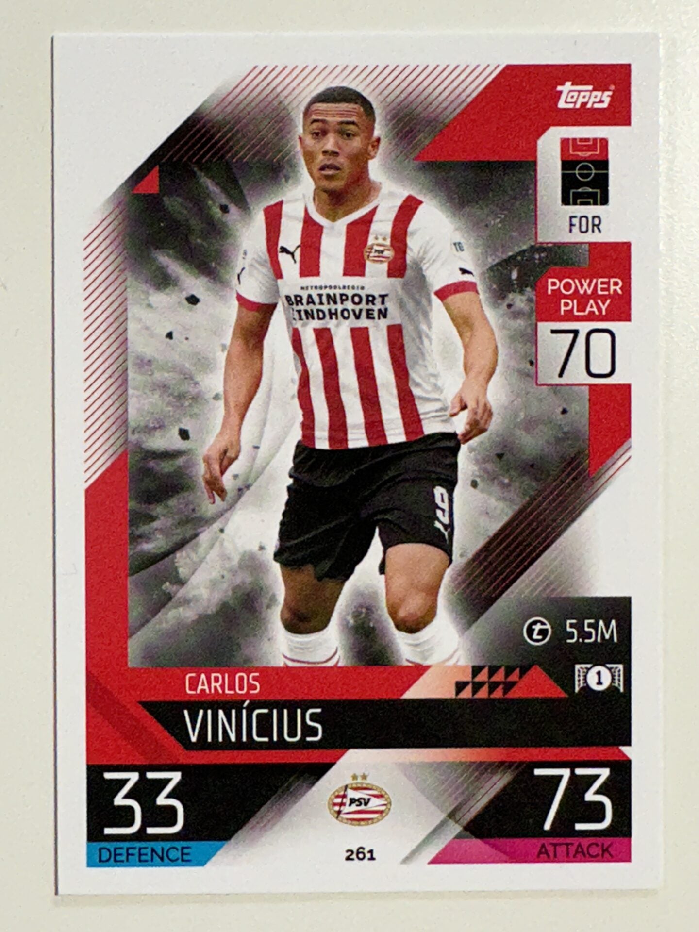 261. Carlos Vinicius (PSV Eindhoven) – Topps Match Attax 2022:2023 card