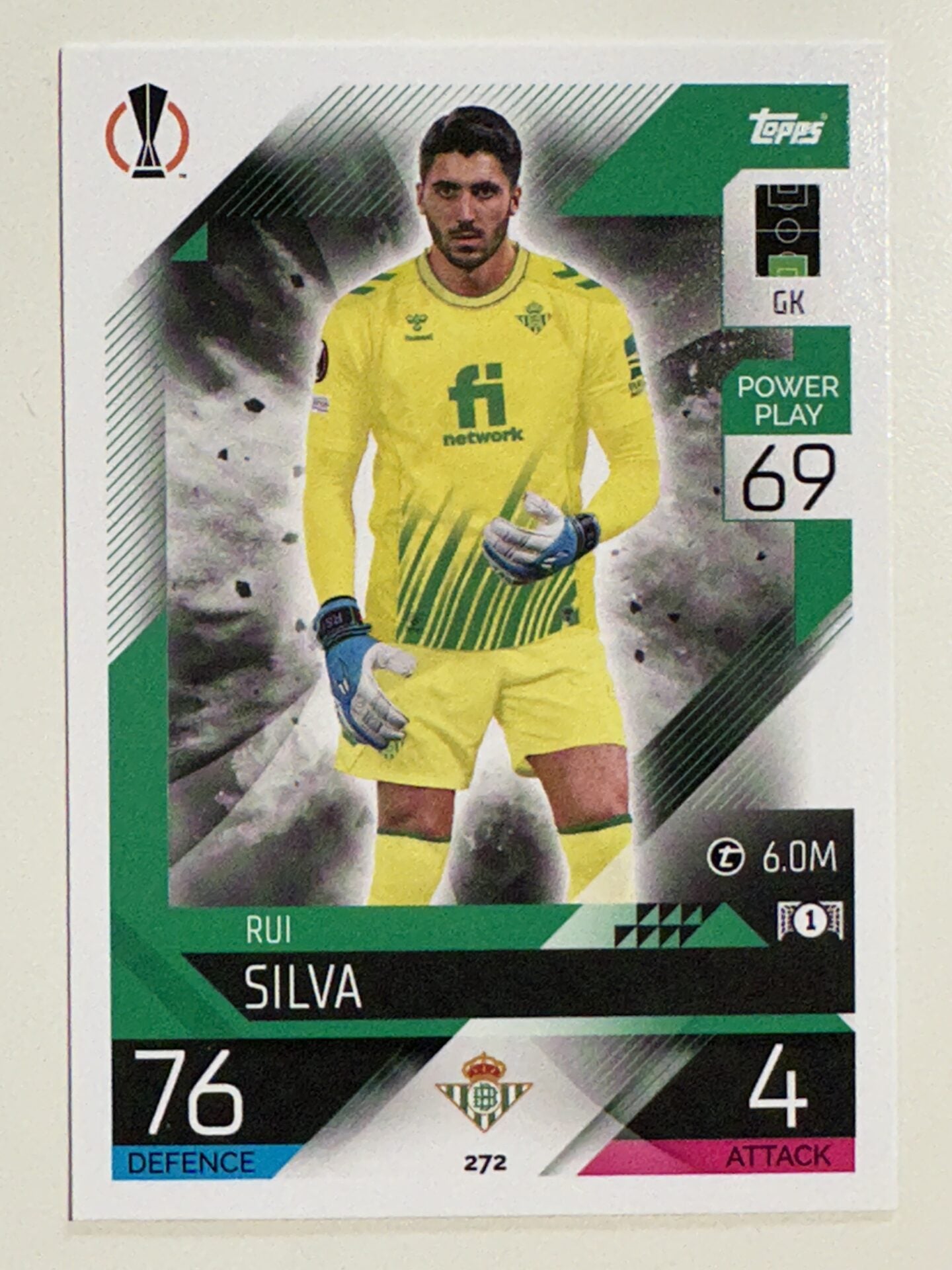 272. Rui Silva (Real Betis Balompie) – Topps Match Attax 2022:2023 card