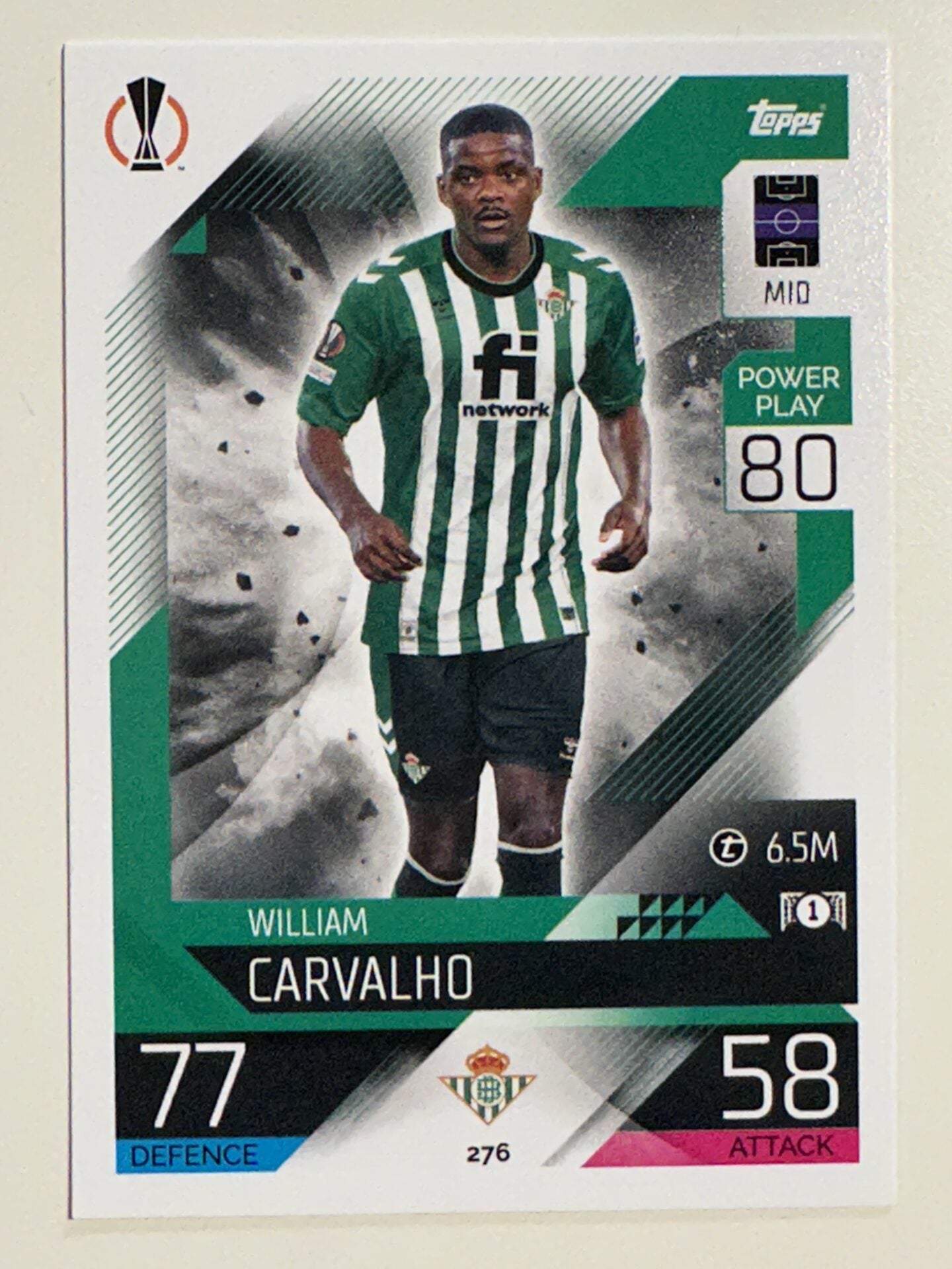 276. William Carvalho (Real Betis Balompie) – Topps Match Attax 2022:2023 card