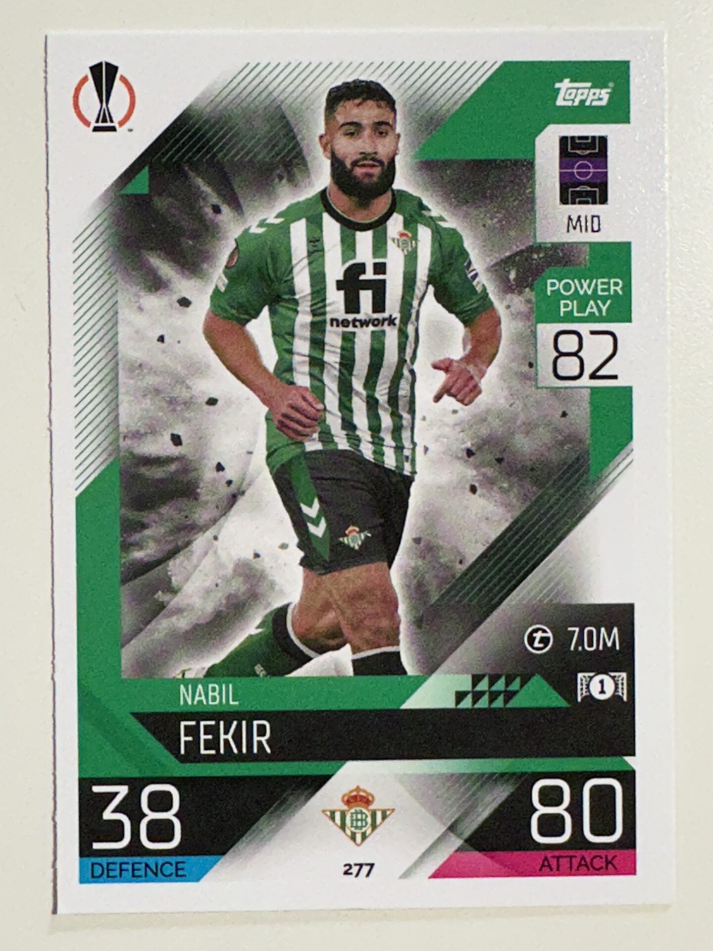 277. Nabil Fekir (Real Betis Balompie) – Topps Match Attax 2022:2023 card