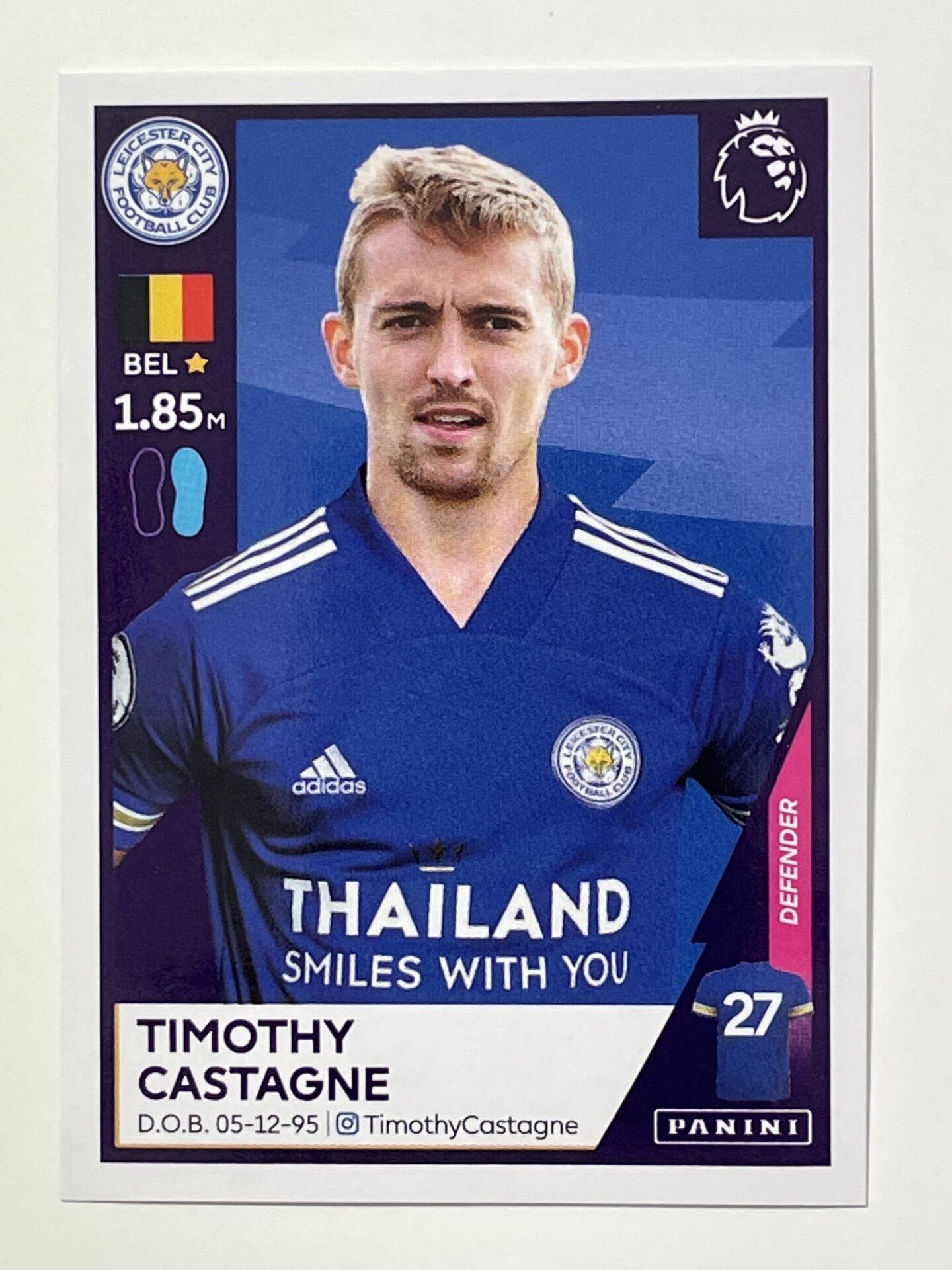 293 Timothy Castagne Leicester City Premier League 2021 Stickers 293-timothy-castagne-leicester-city-premier-league-2021-stickers