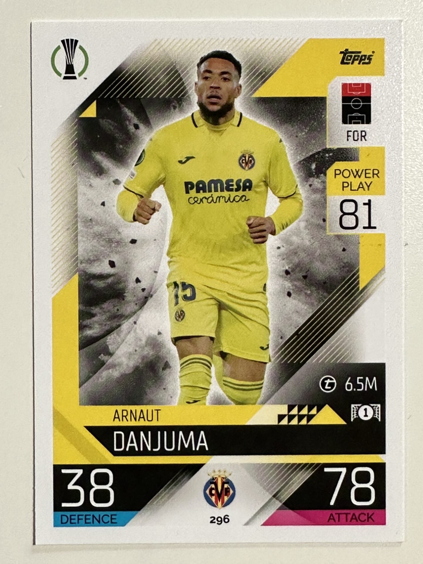 296. Arnaut Danjuma (Villarreal CF) – Topps Match Attax 2022:2023 card
