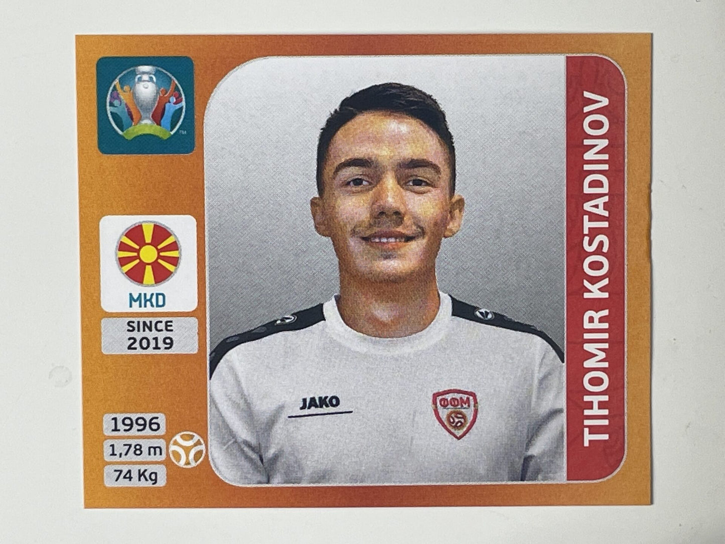 302. Tihomir Kostadinov (North Macedonia) – Euro 2020 Stickers