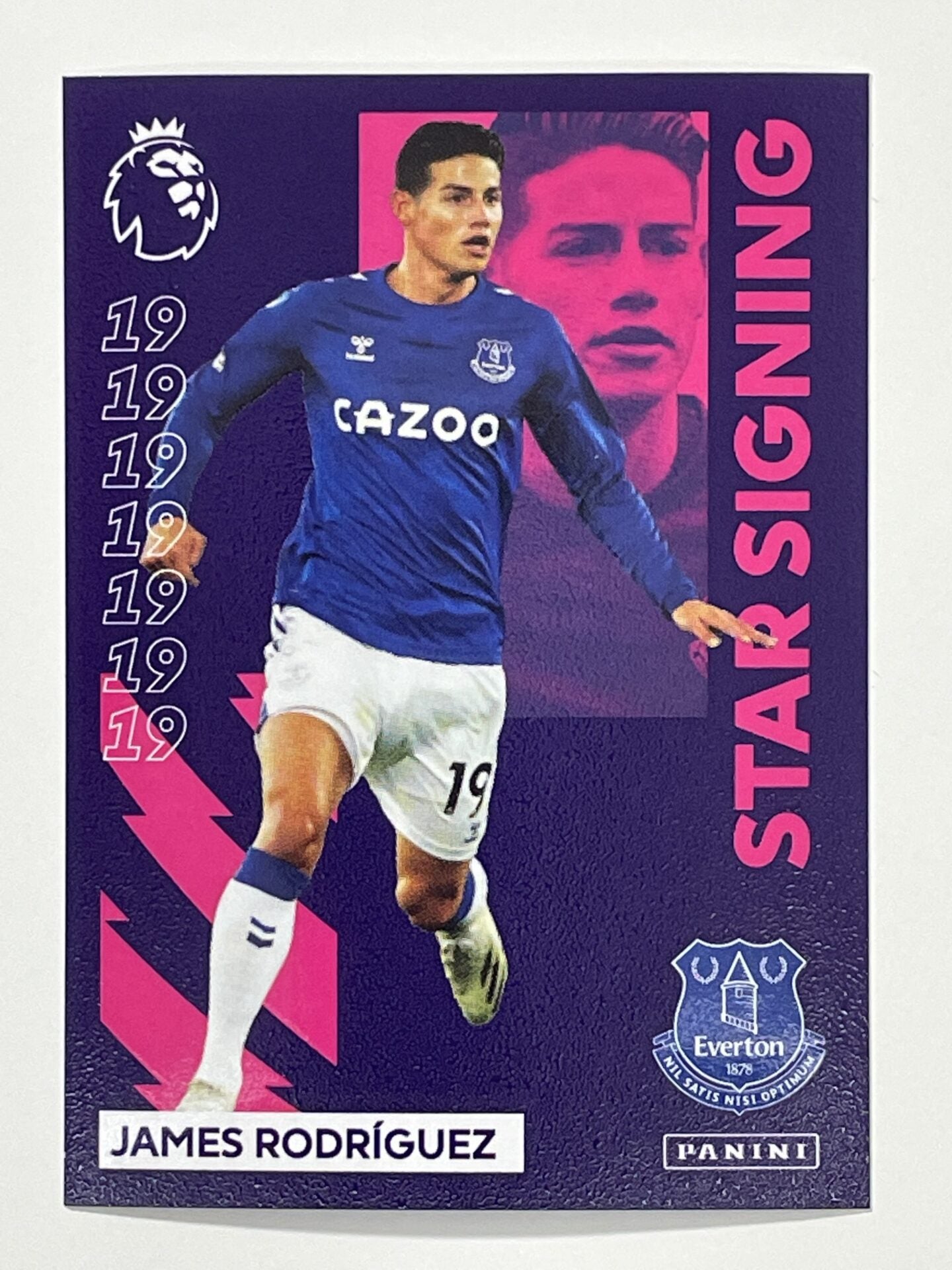 339 James Rodriguez Star Signing Sticker Everton Premier League 2021 Football Sticker