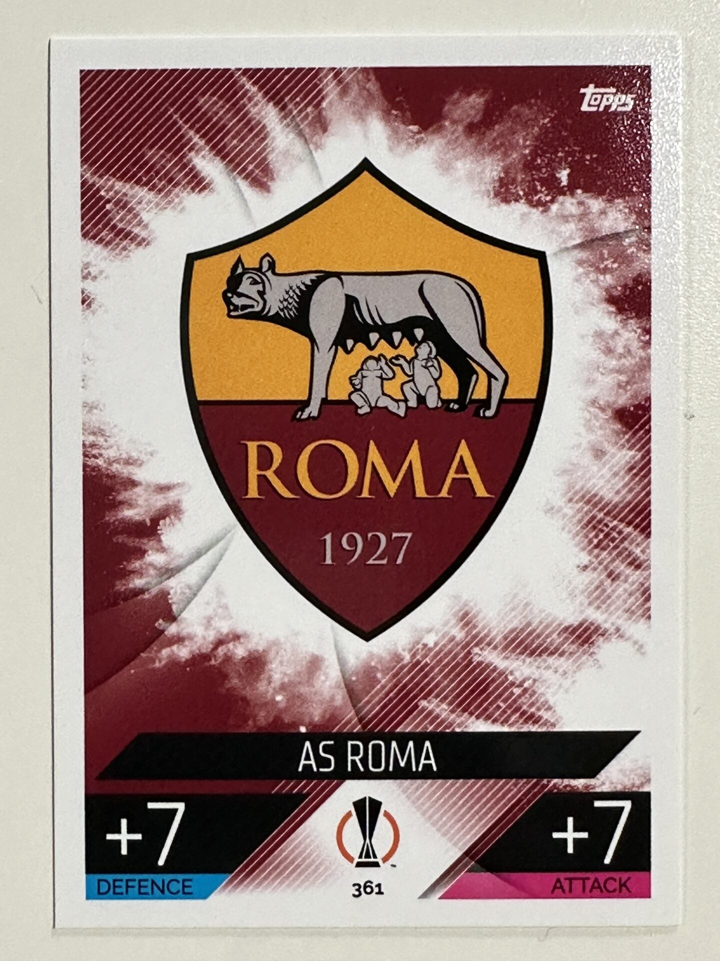 361. Team Badge (AS Roma) – Topps Match Attax 2022:2023 card