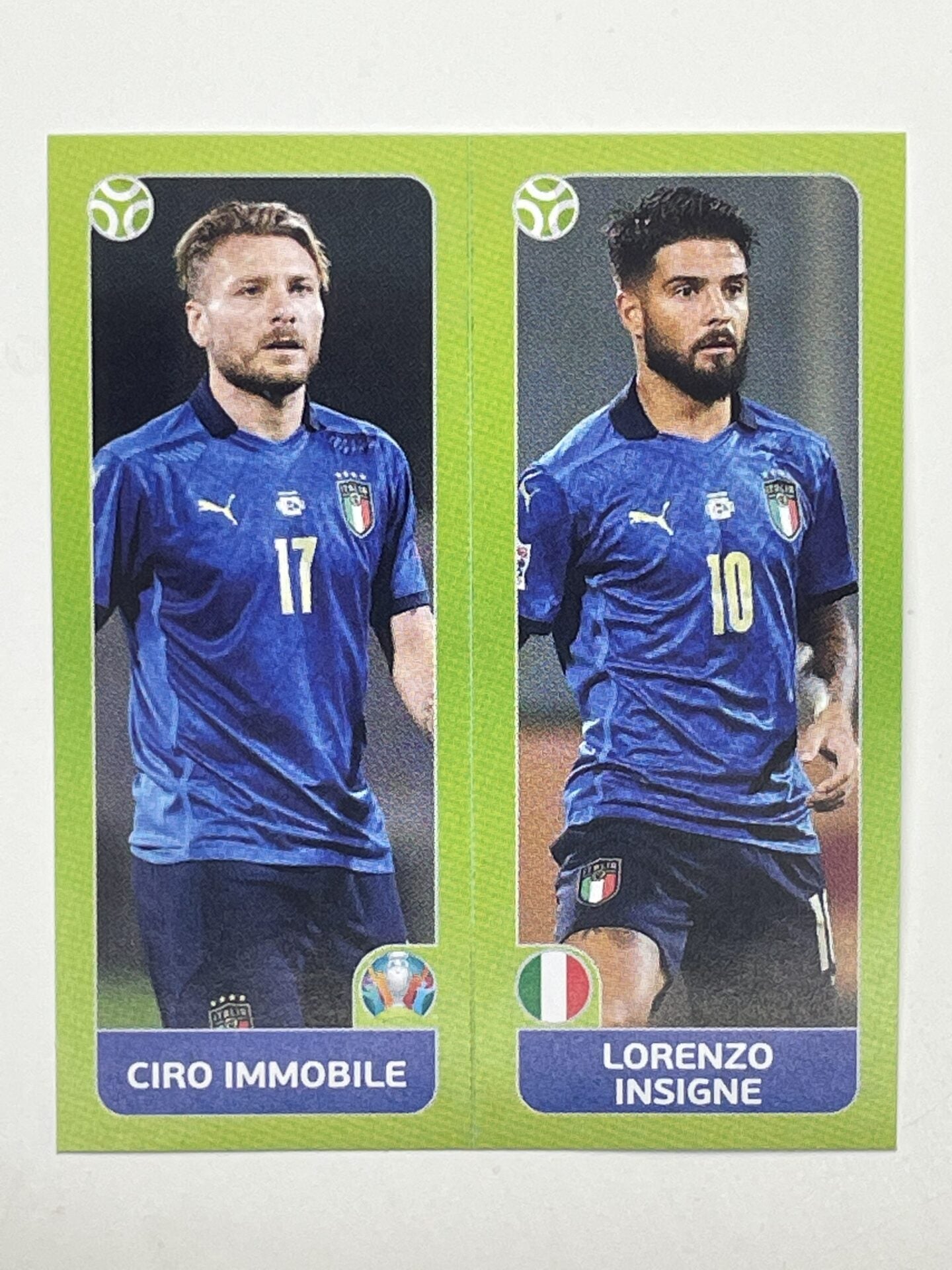 36a:b. Ciro Immobile & Lorenzo Insigne (Italy) – Euro 2020 Stickers
