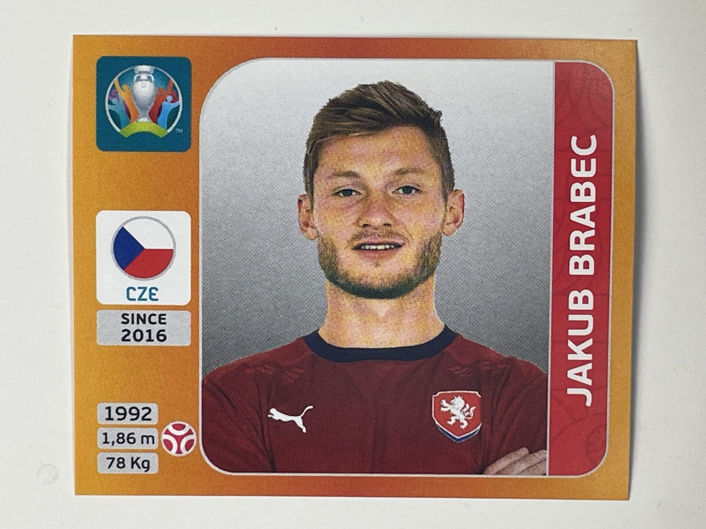 384. Jakub Brabec (Czech Republic) – Euro 2020 Stickers