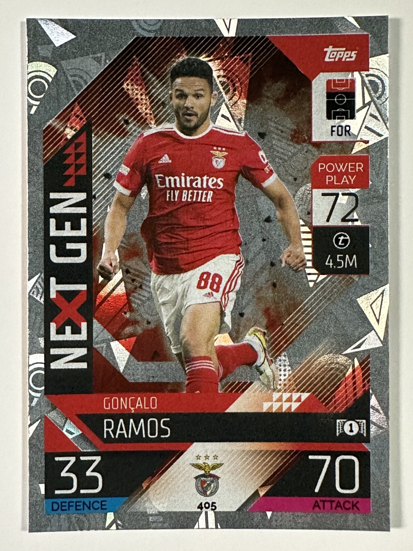 405 Gonçalo Ramos Next Gen (Benfica) Topps Match Attax 2022:2023 Card