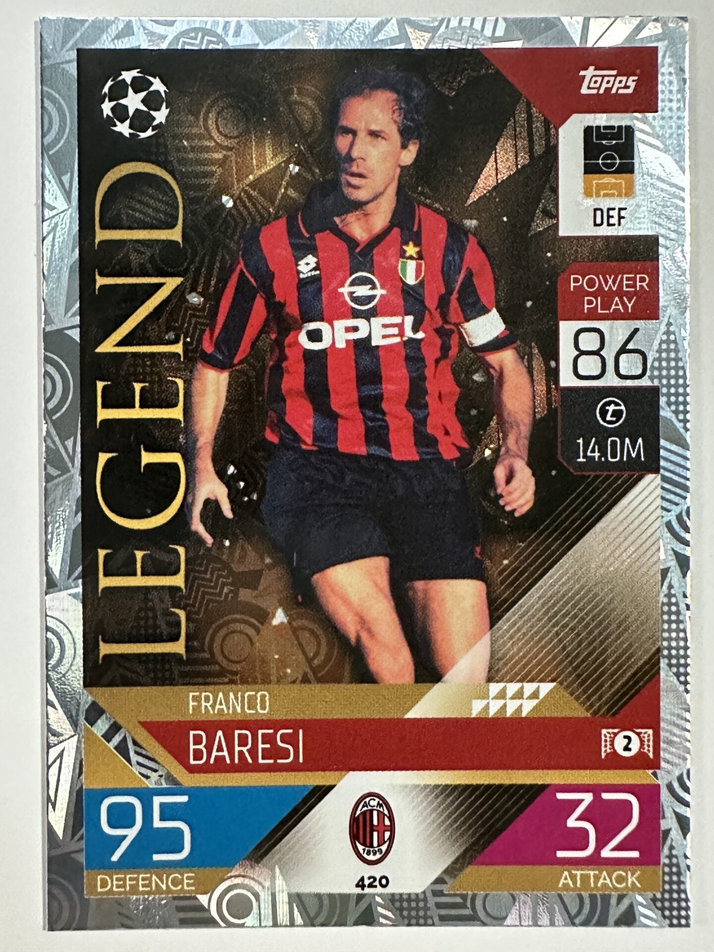 TOPPS UCC 2024-2025 Franco Baresi Historic Captain Milan Ac #HC-2 EUR 1 TOPPS UCC 2024-2025 Franco Baresi Historic Captain Milan Ac #HC-2 EUR 1