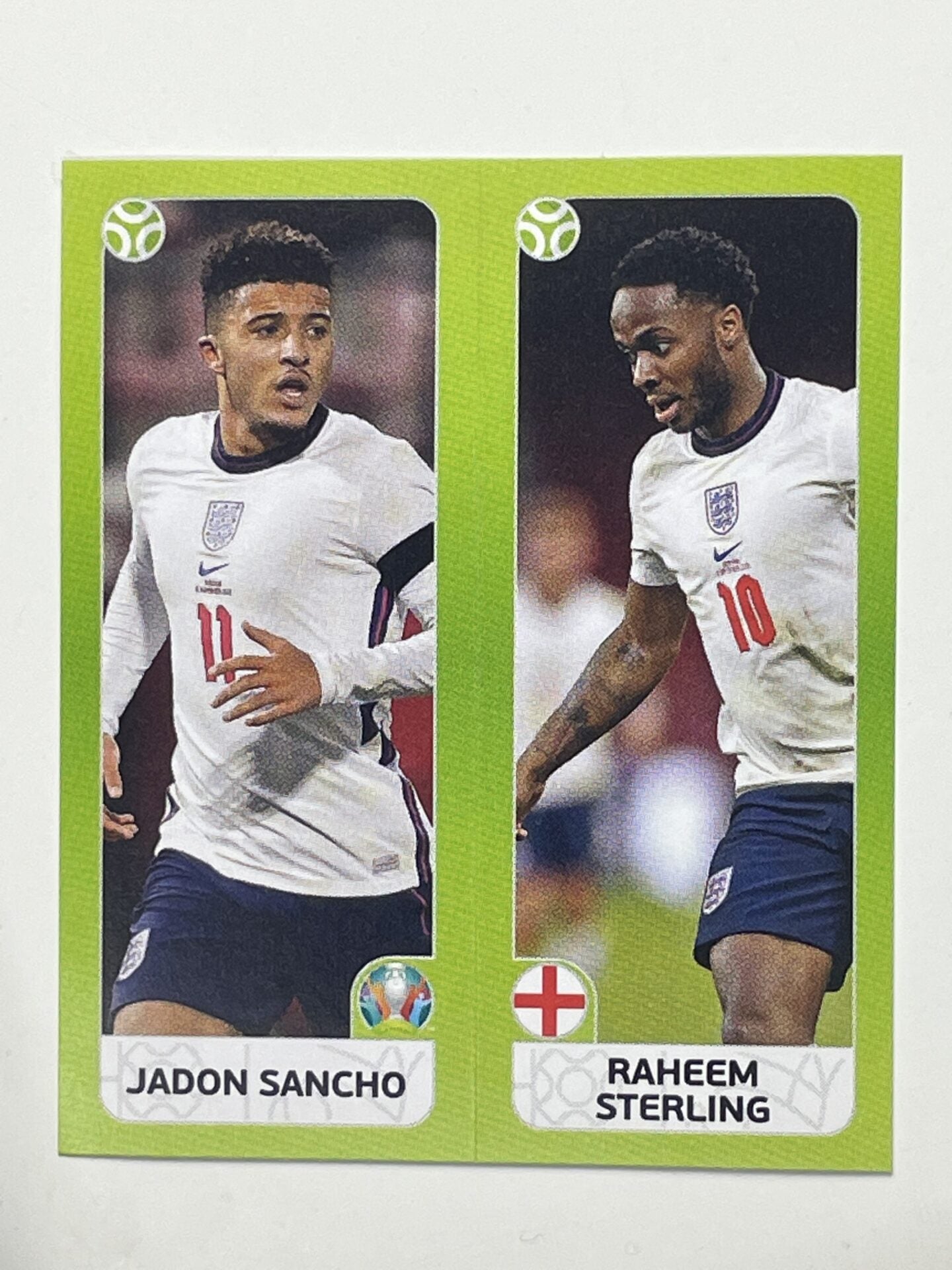 427a:b. Jadon Sancho & Raheem Sterling (England) – Euro 2020 Stickers