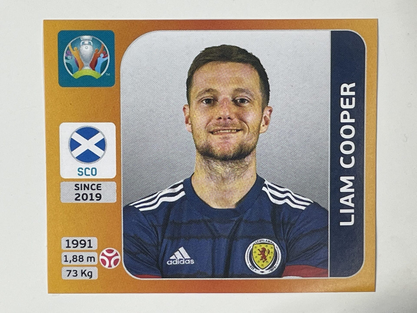 437. Liam Cooper (Scotland) – Euro 2020 Stickers