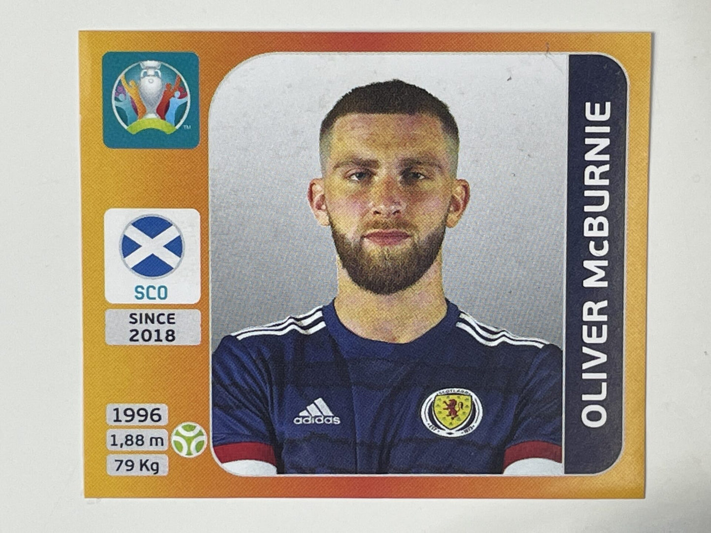 454. Oliver McBurnie (Scotland) – Euro 2020 Stickers