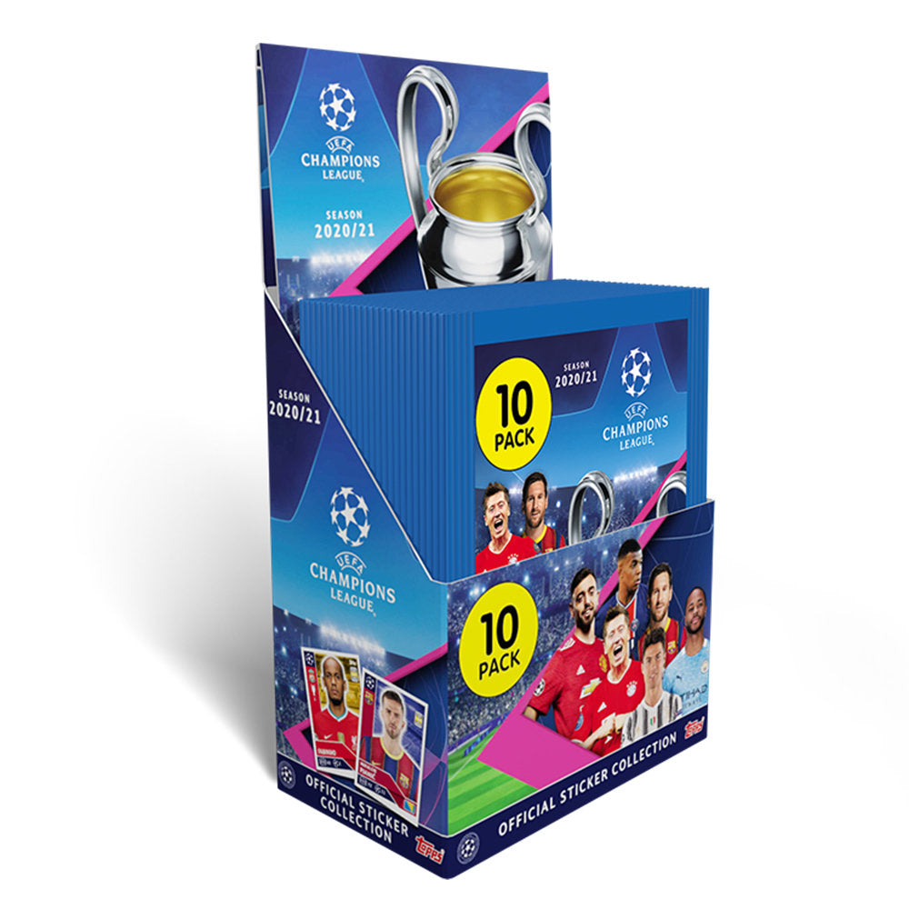 50 Sticker Packets – Topps UEFA Champions League 2020:21 Football