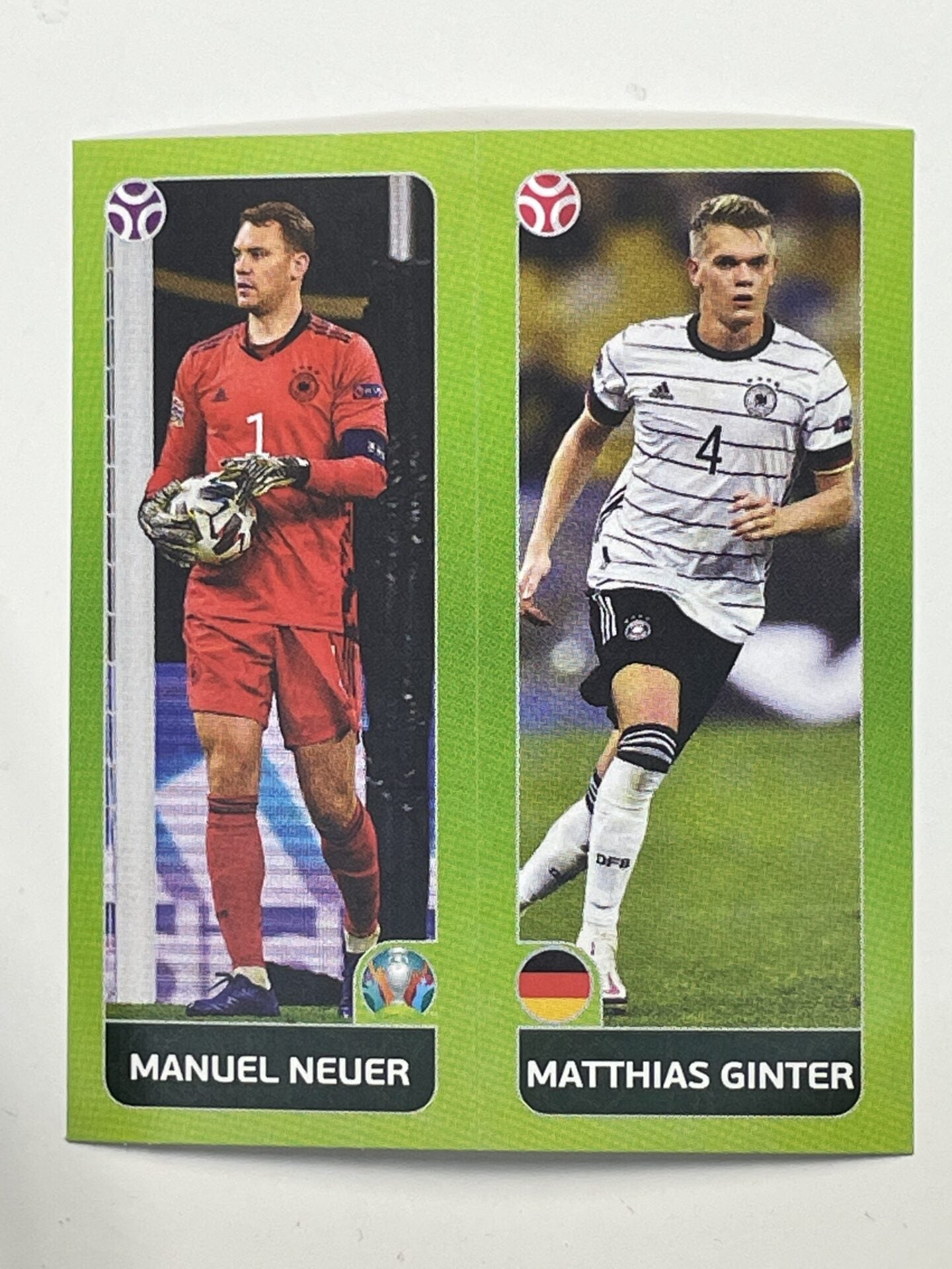 598a:b. Manuel Neuer & Matthias Ginter (Germany) – Euro 2020 Stickers