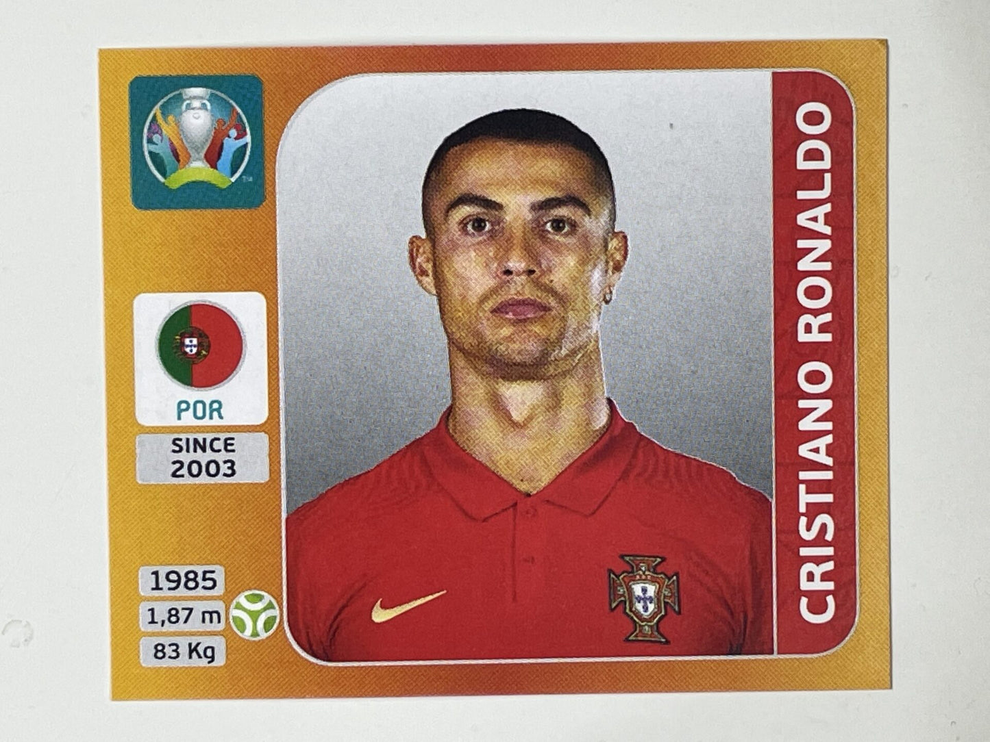 676. Cristiano Ronaldo (Portugal) – Euro 2020 Stickers