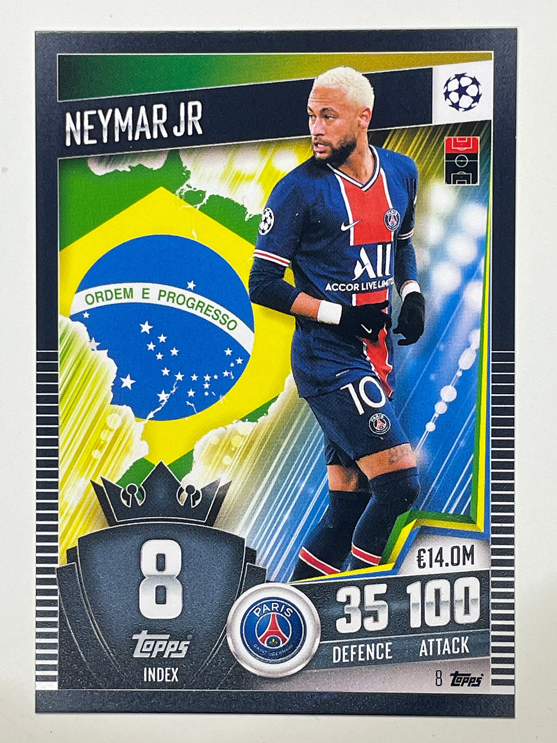 Topps PSG ネイマール 直筆サイン Neymar 50枚限定