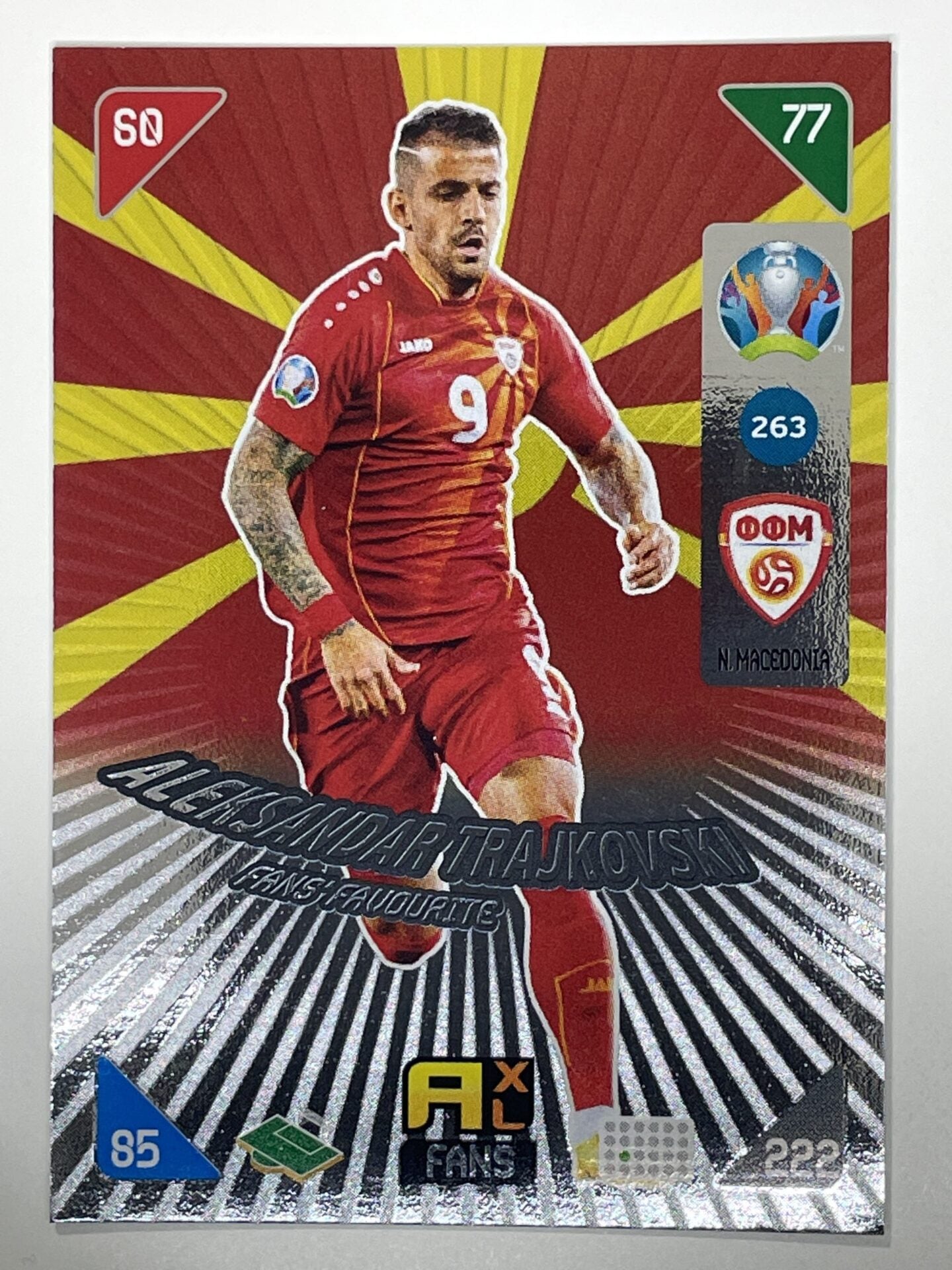 Aleksandar Trajkovski Fans Favourites (North Macedonia) Football Cards – Euro 2020 Adrenalyn XL