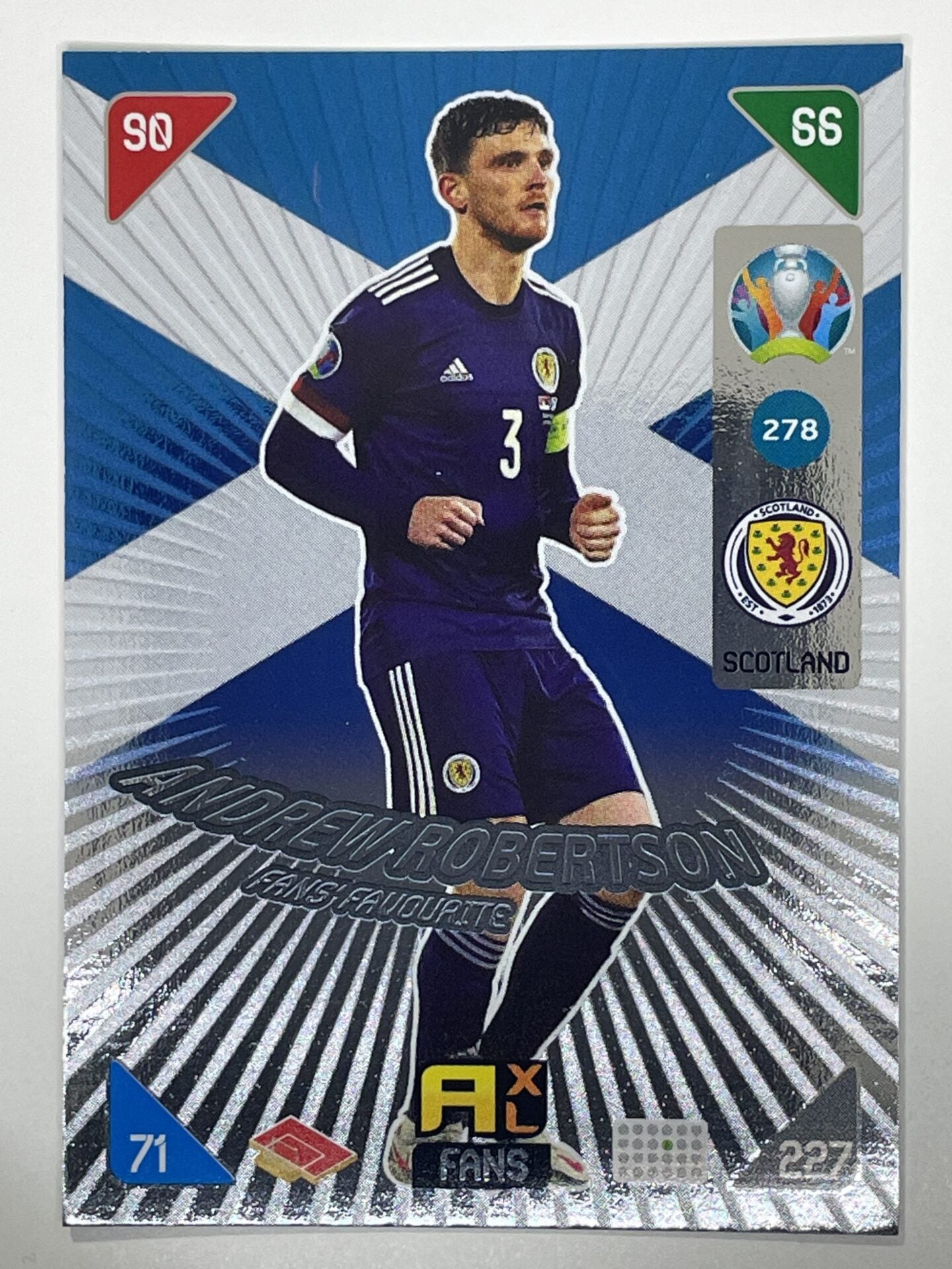 Andrew Robertson Fans Favourties (Scotland) Football Card – Euro 2020 Adrenalyn XL