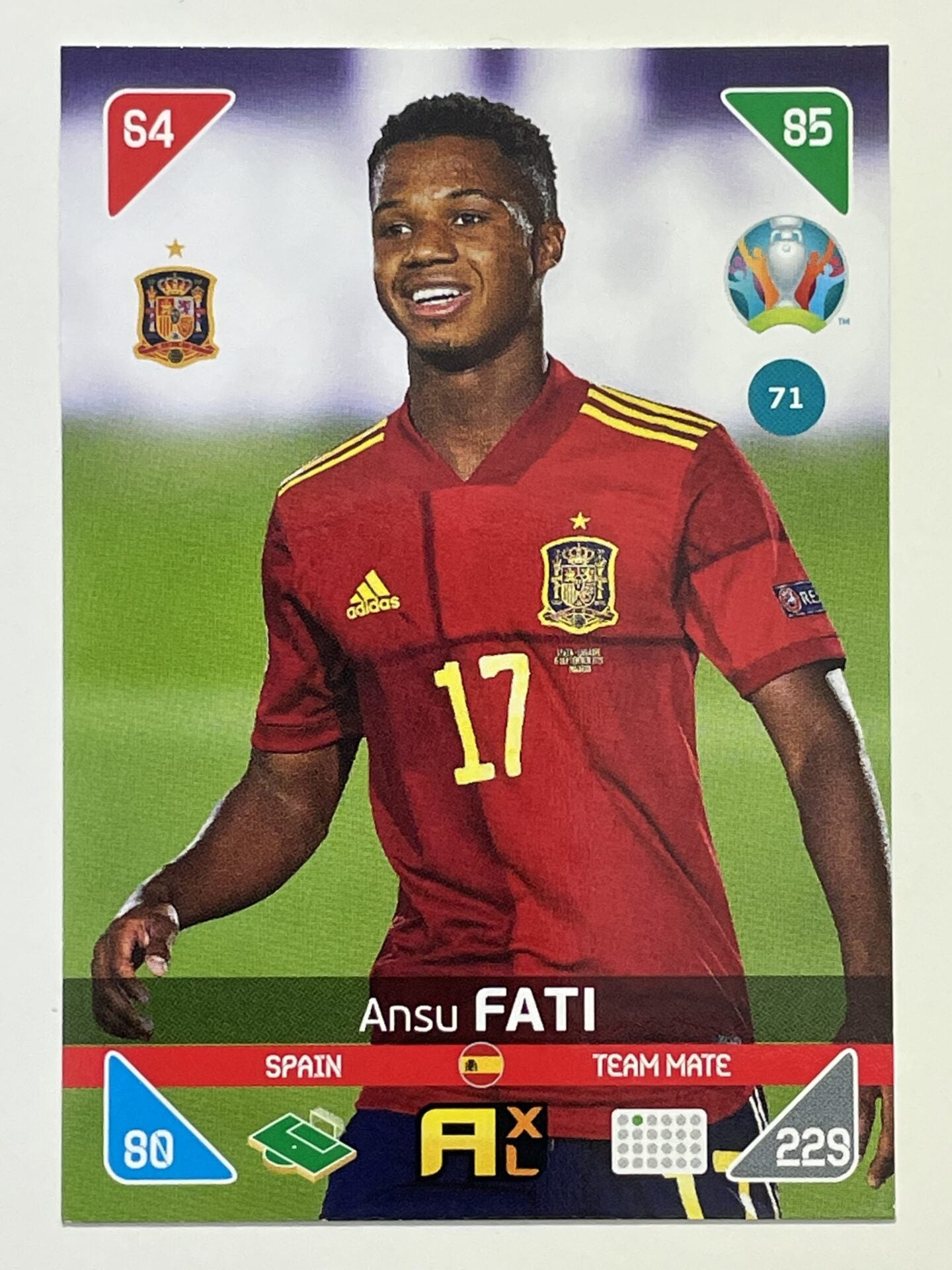 Ansu Fati Team Mates (Spain) Football Cards – Euro 2020 Adrenalyn XL