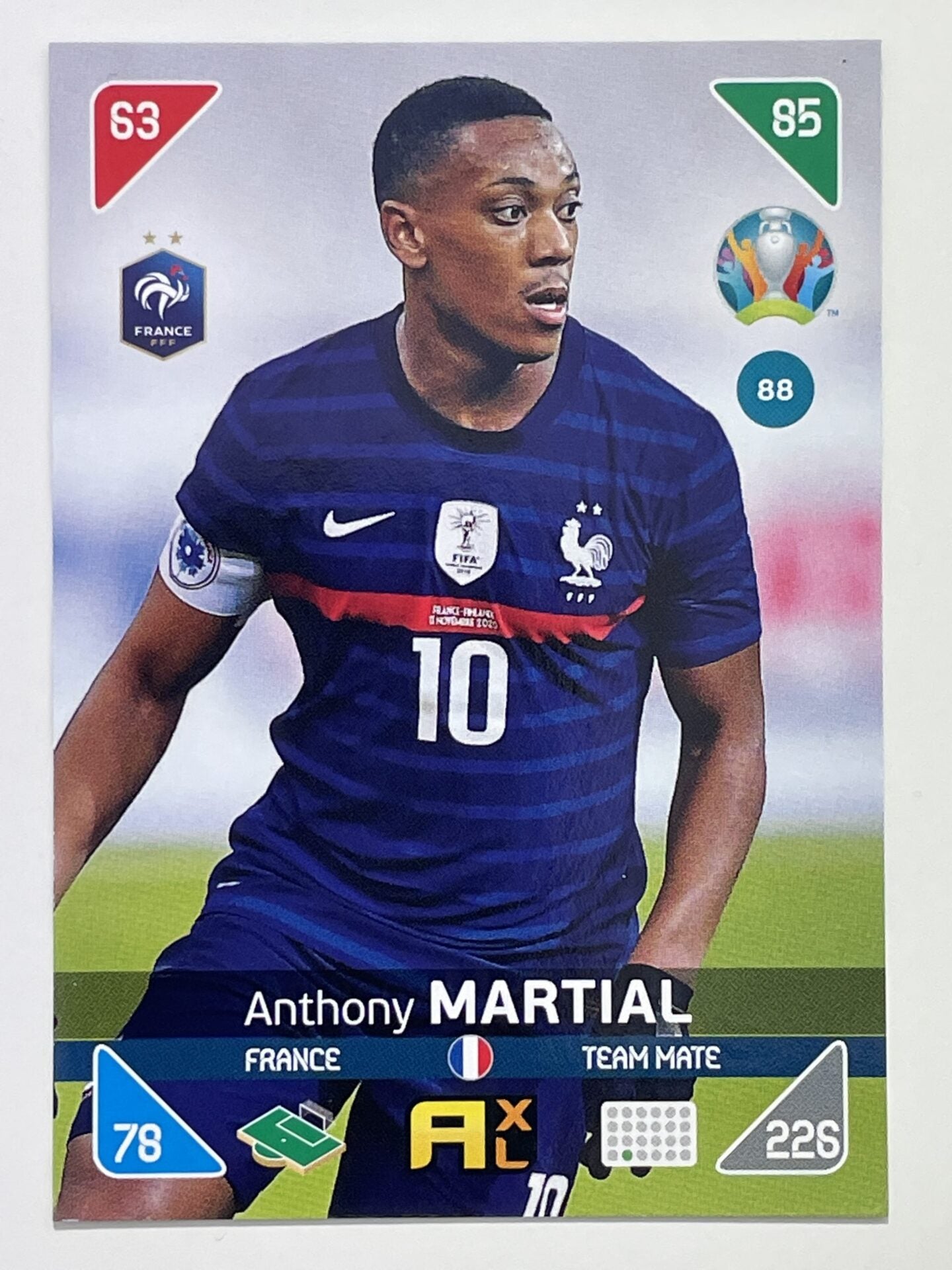 Anthony Martial Team Mates (France) Football Cards – Euro 2020 Adrenalyn XL