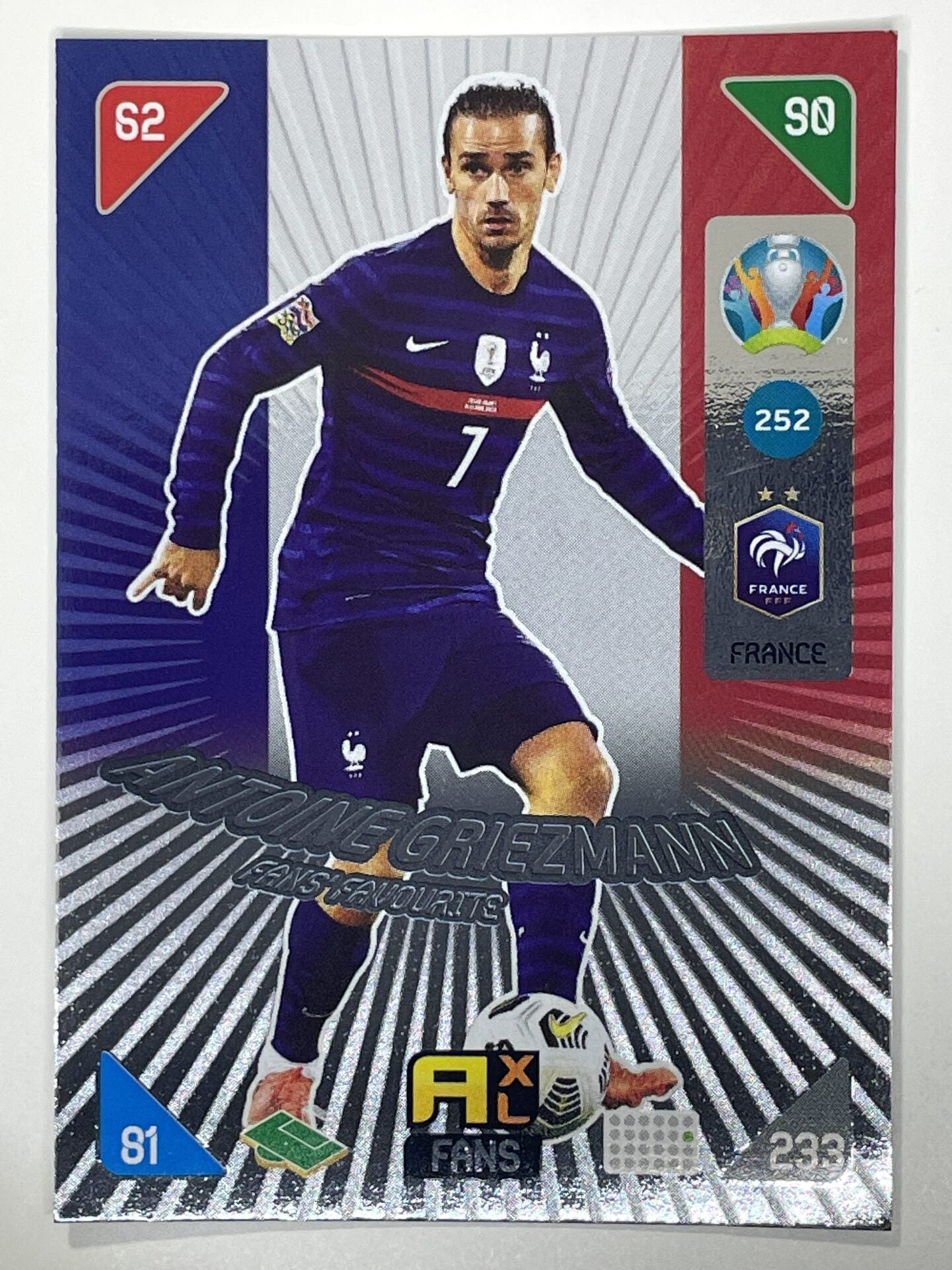 Antoine Griezmann Fans Favourites (France) Football Card – Euro 2020 Adrenalyn XL