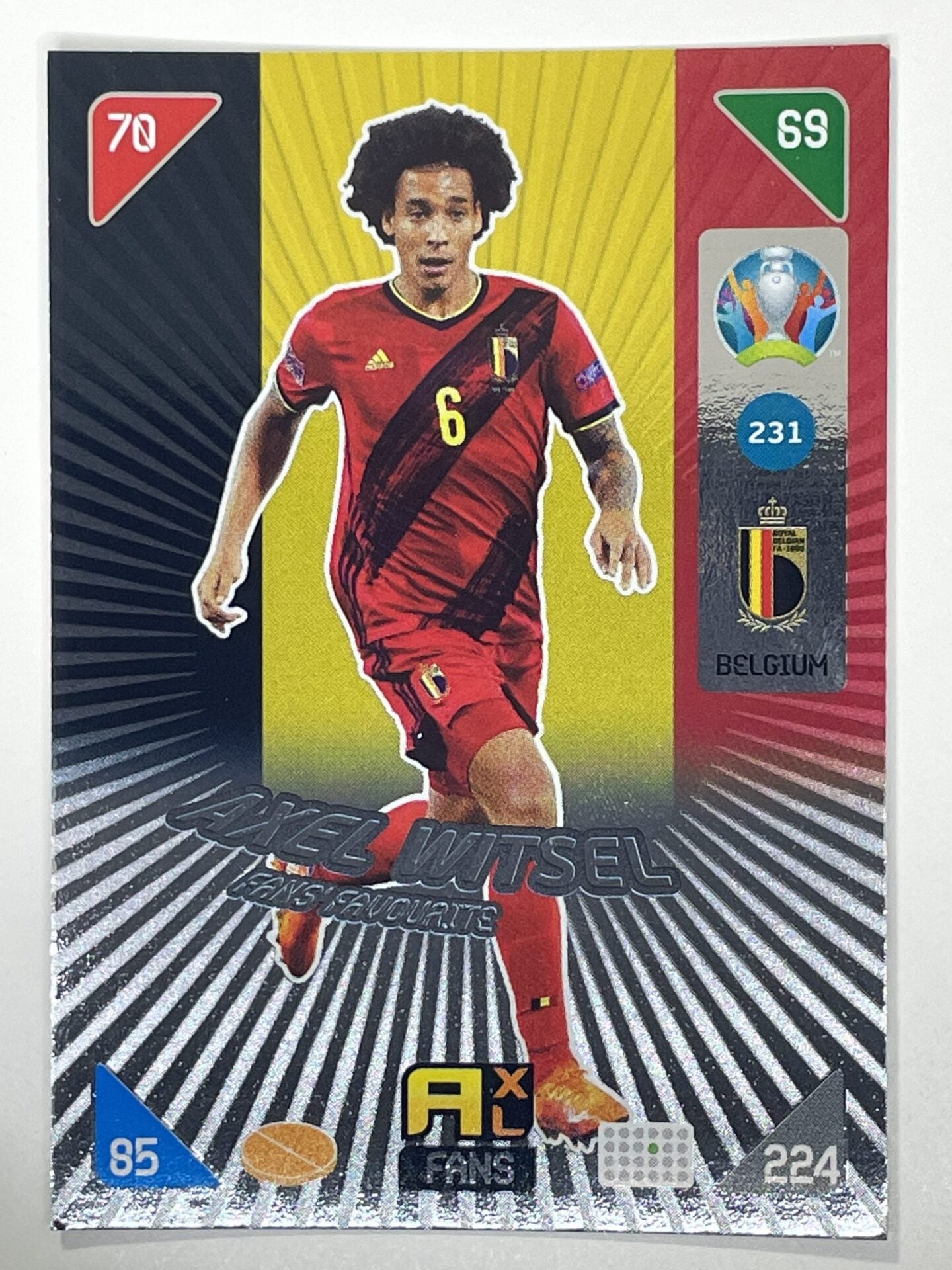 Axel Witsel Fans Favourites (Belgium) Football Card – Euro 2020 Adrenalyn XL