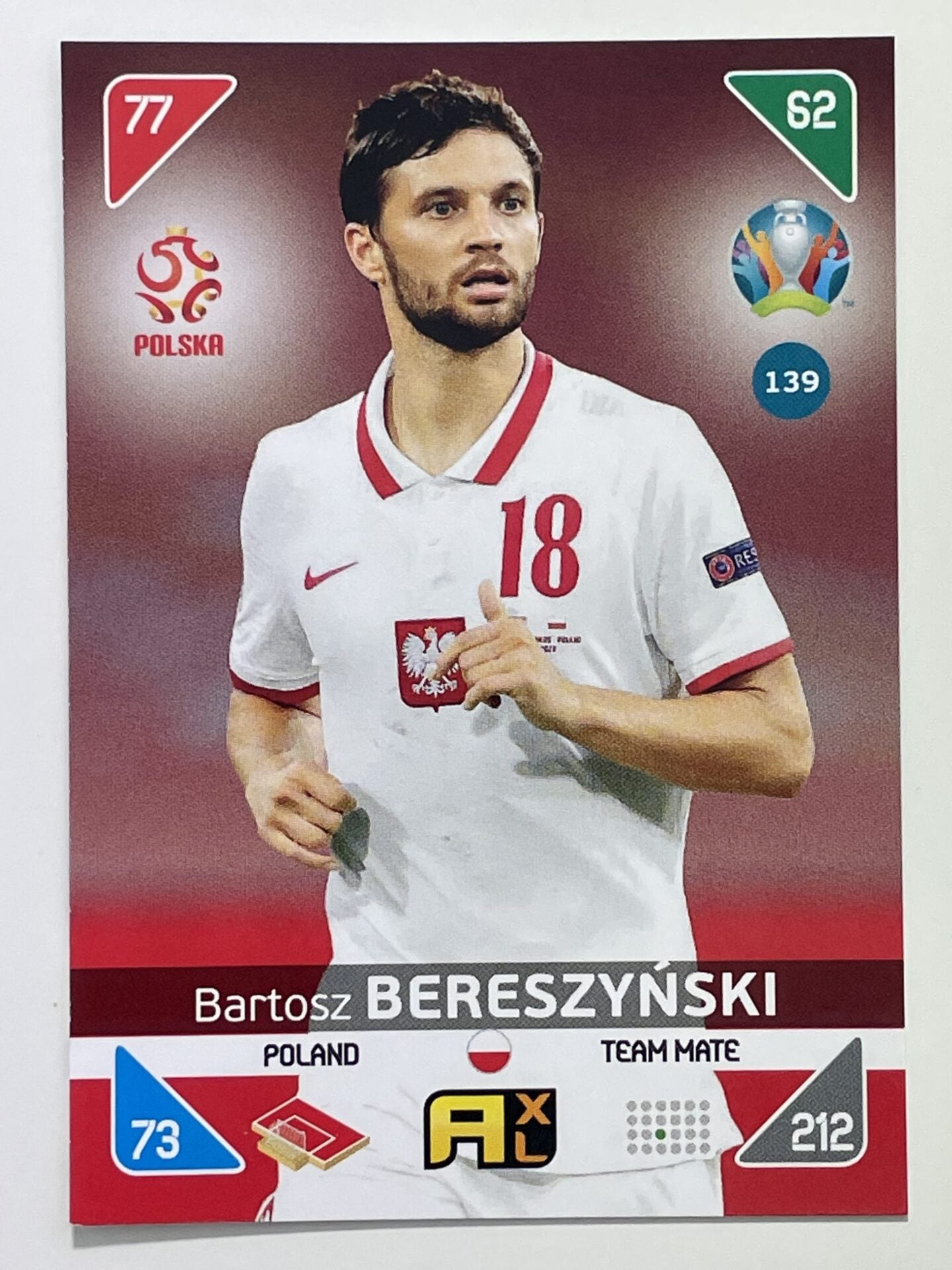 Bartosz Bereszynski Team Mates (Poland) Football Cards – Euro 2020 Adrenalyn XL