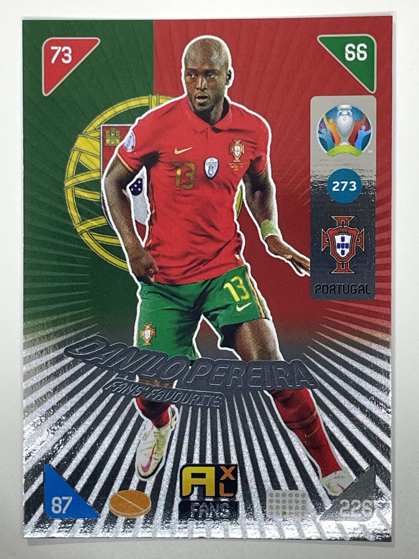 Danilo Pereira Fans Favourties (Portugal) Football Card – Euro 2020 Adrenalyn XL