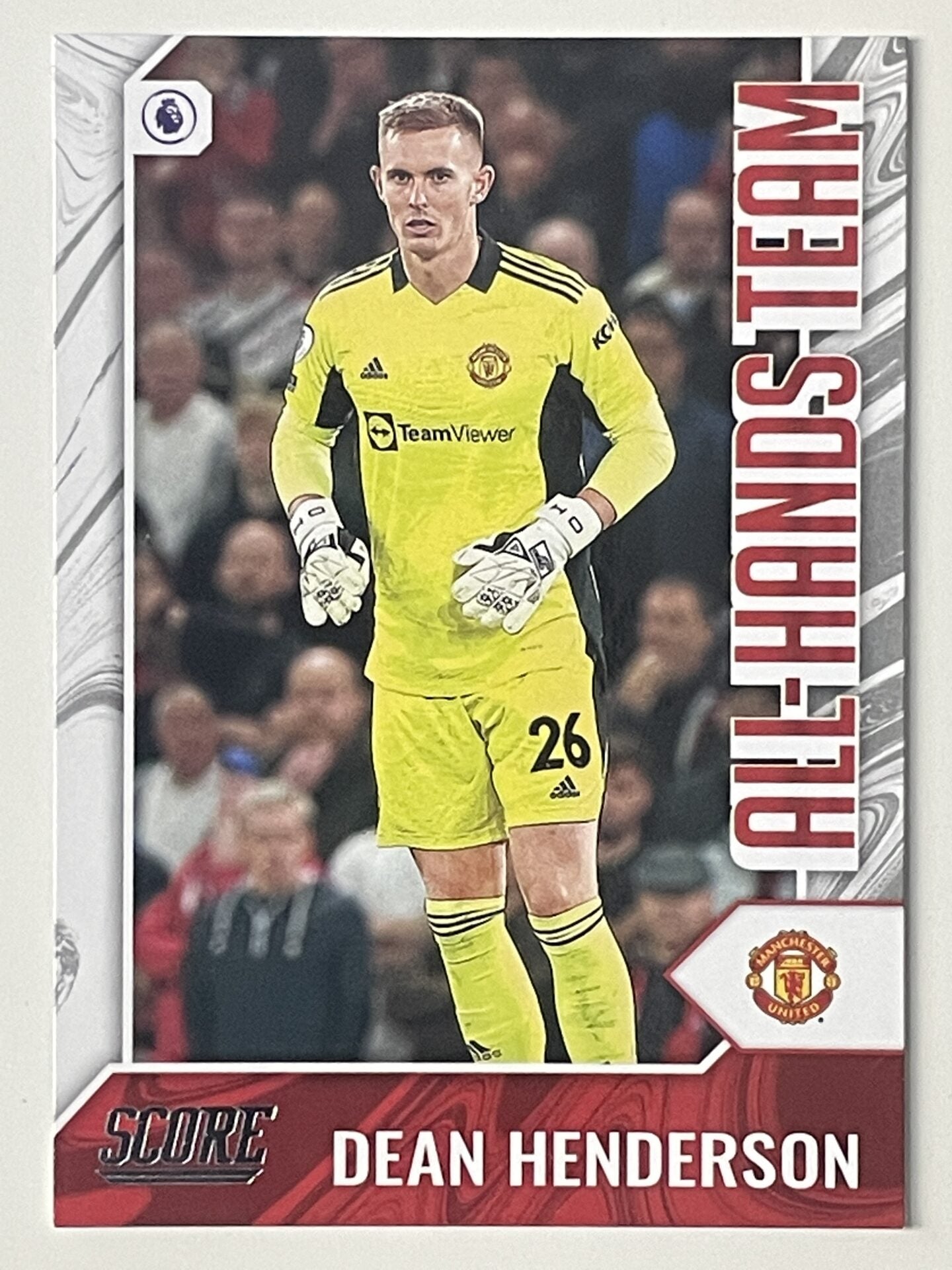 Dean Henderson Manchester United All-Hands Team Panini Premier League Score 2021 2022