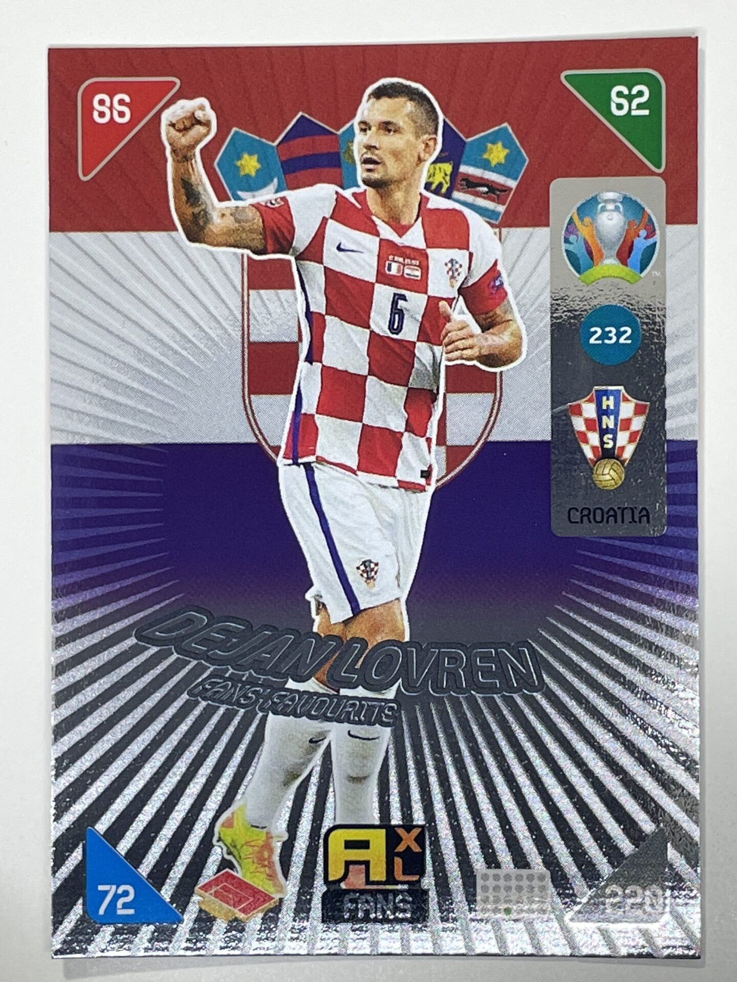Dejan Lovren Fans Favourites (Croatia) Football Card – Euro 2020 Adrenalyn XL