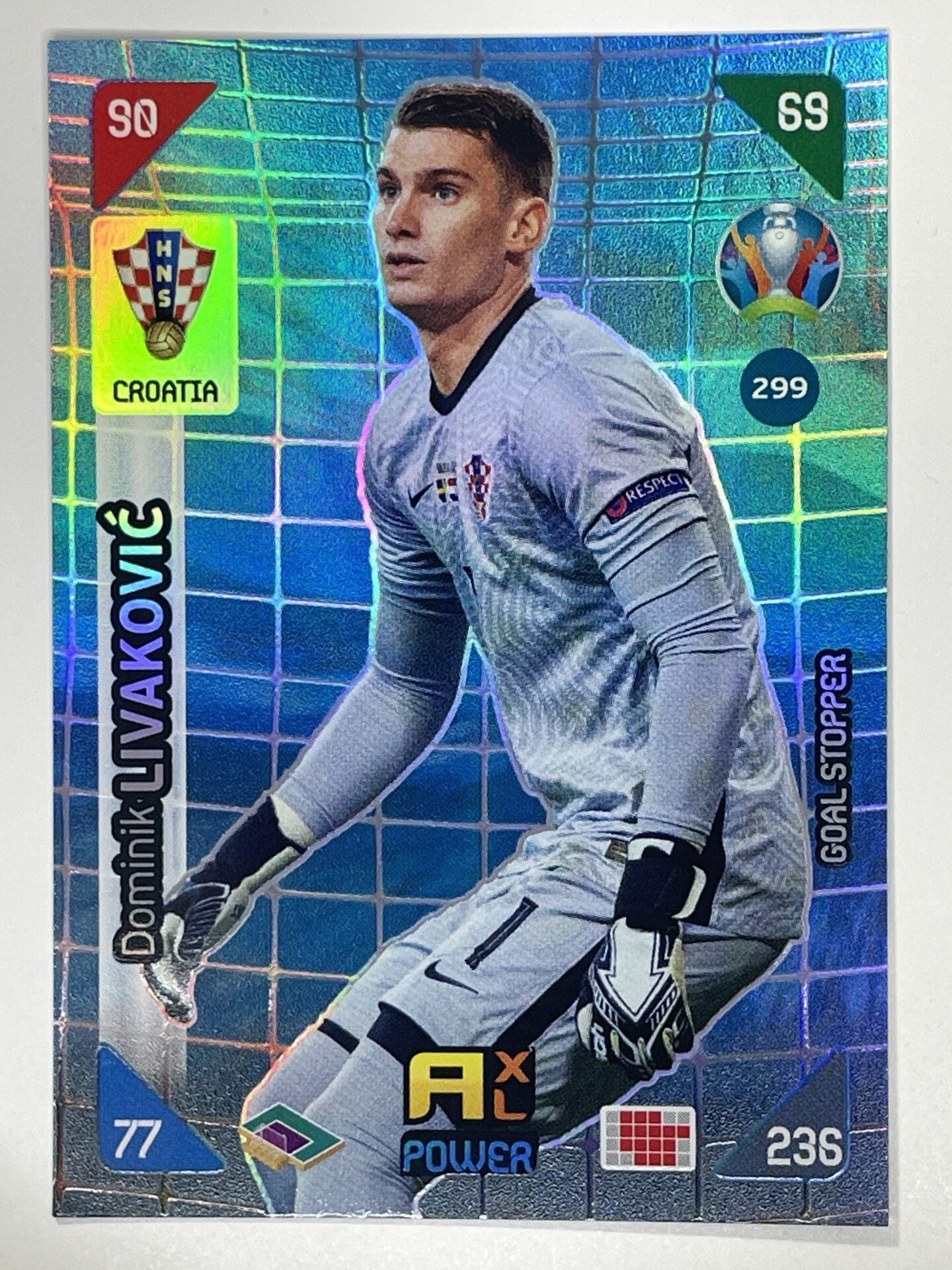 Dominik Livakovic Goal Stoppers (Croatia) Football Card – Euro 2020 Adrenalyn XL