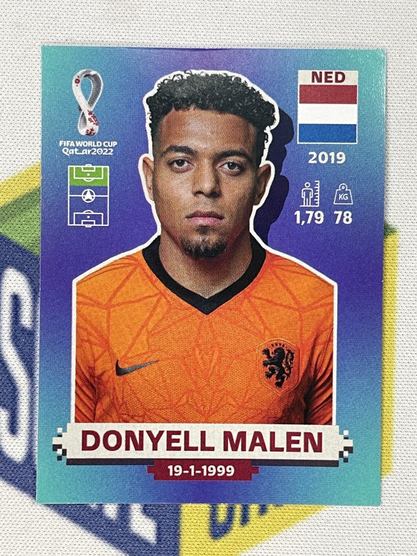 Donyell Malen Netherlands Panini World Cup 2022 Qatar Stickers