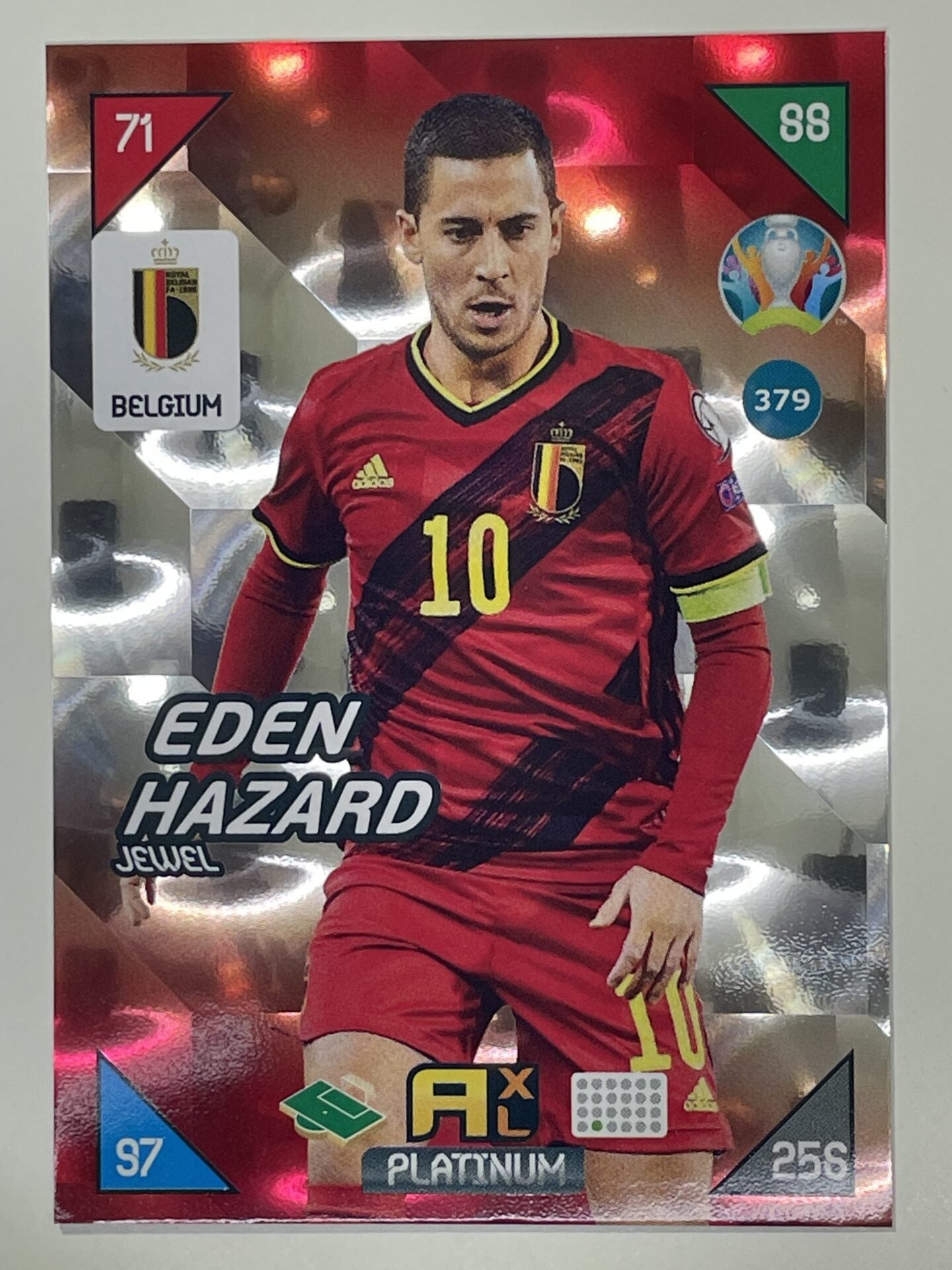 Eden Hazard Jewels (Belgium) Football Card – Euro 2020 Adrenalyn XL