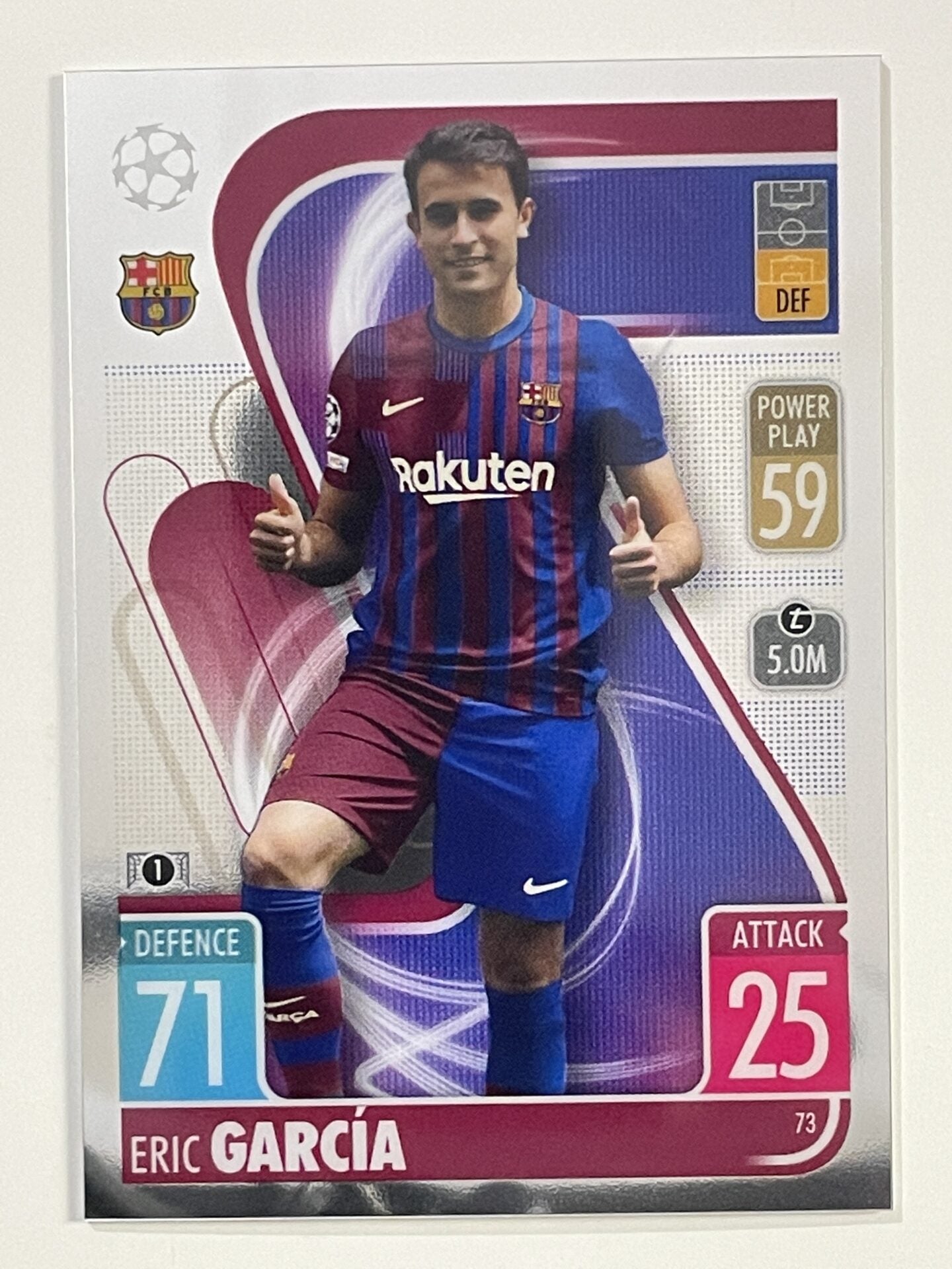 Eric Garcia Barcelona Topps Match Attax Chrome 2021 2022 Football Card