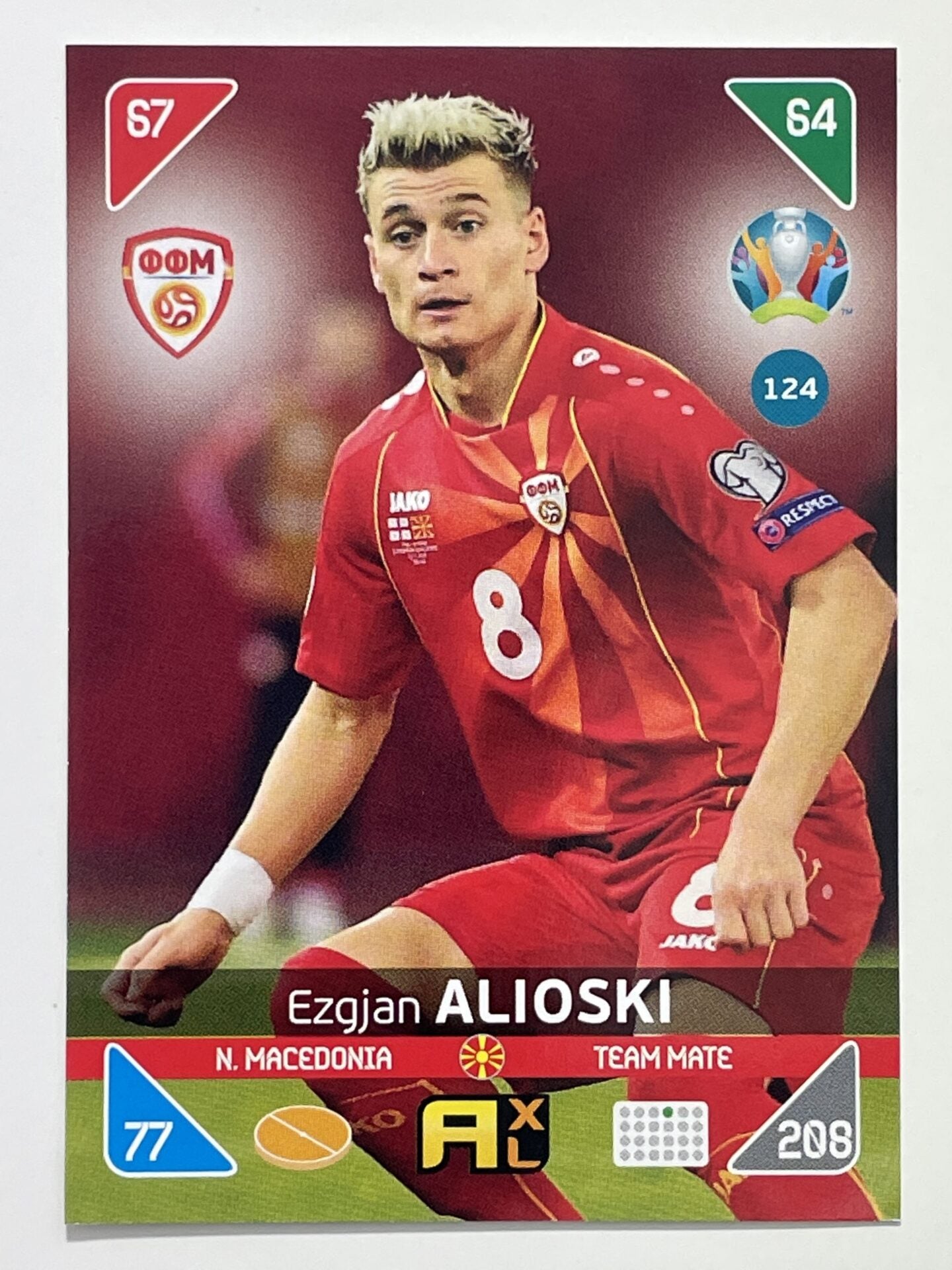 Ezgjan Alioski Team Mates (North Macedonia) Football Cards – Euro 2020 Adrenalyn XL